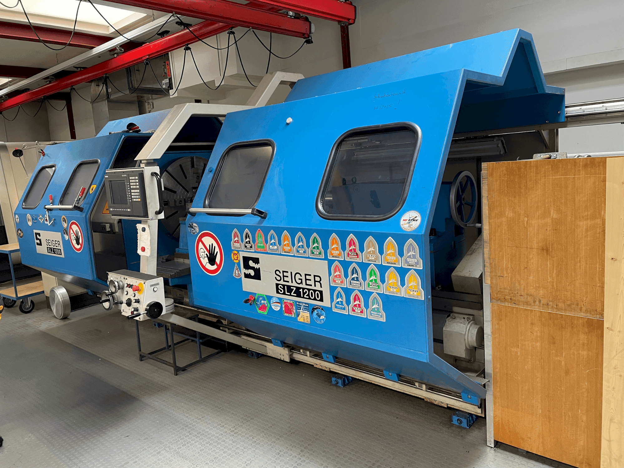 A SEIGER SLZ1200 gép elölnézete