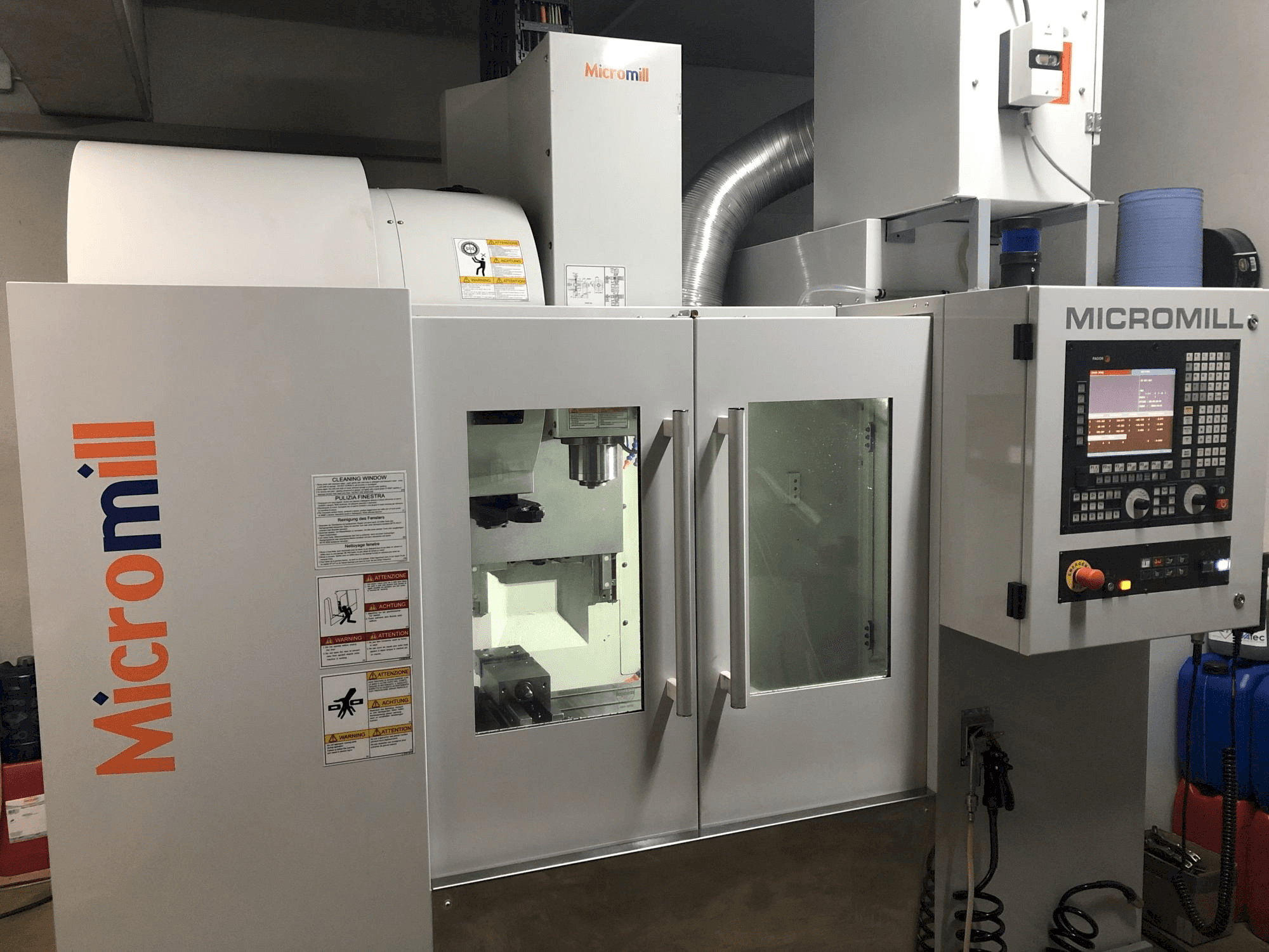 A Micromill MM 430 gép elölnézete