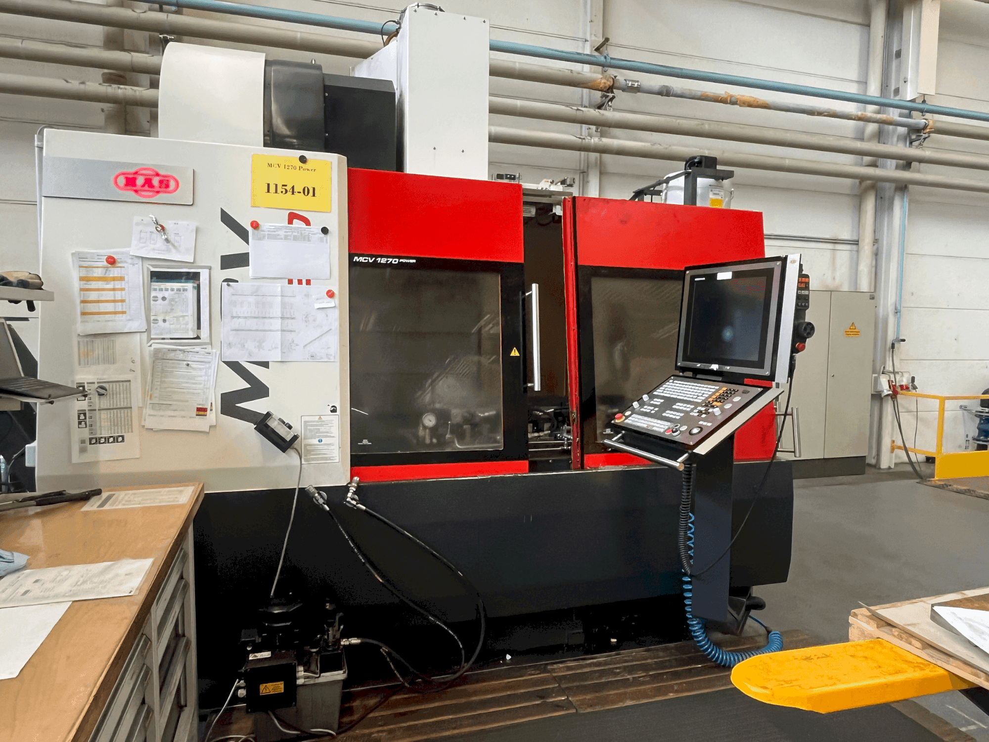 A MAS MCV 1270 Power gép elölnézete