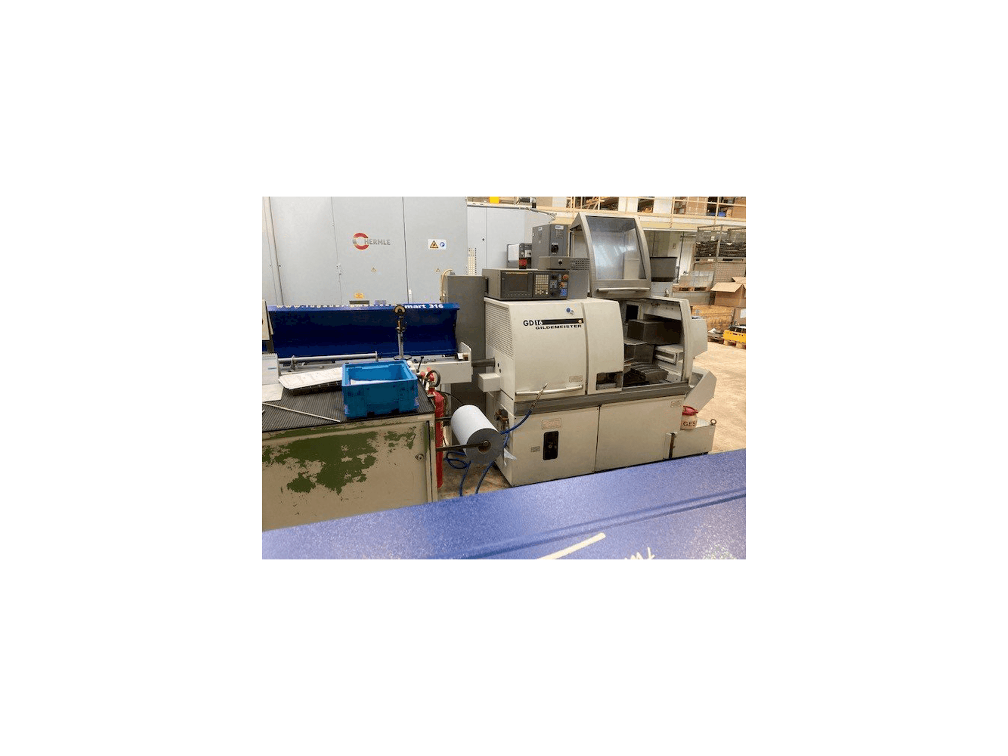 A Gildemeister GD 16 gép elölnézete