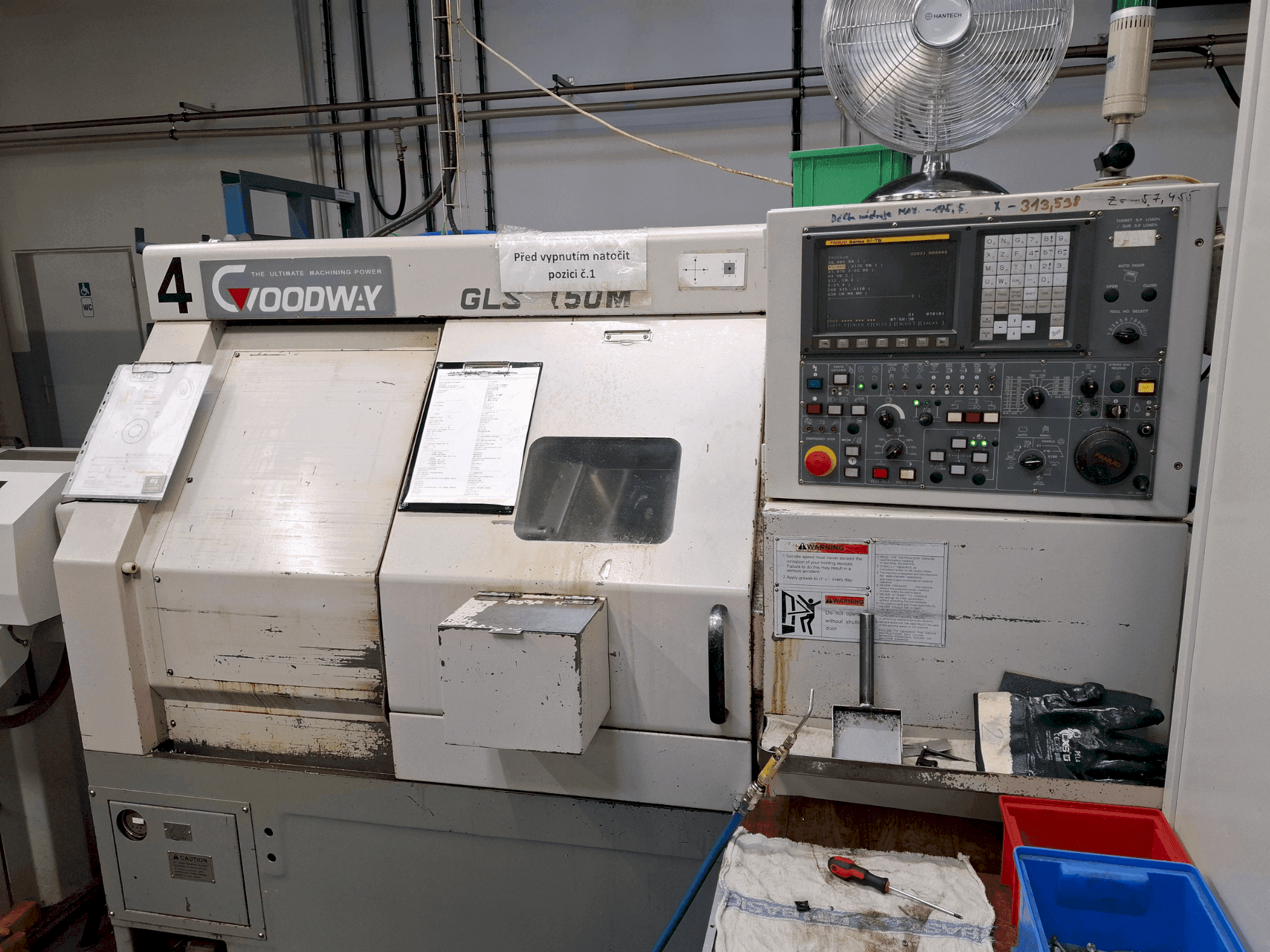 A Goodway GLS 150M gép elölnézete