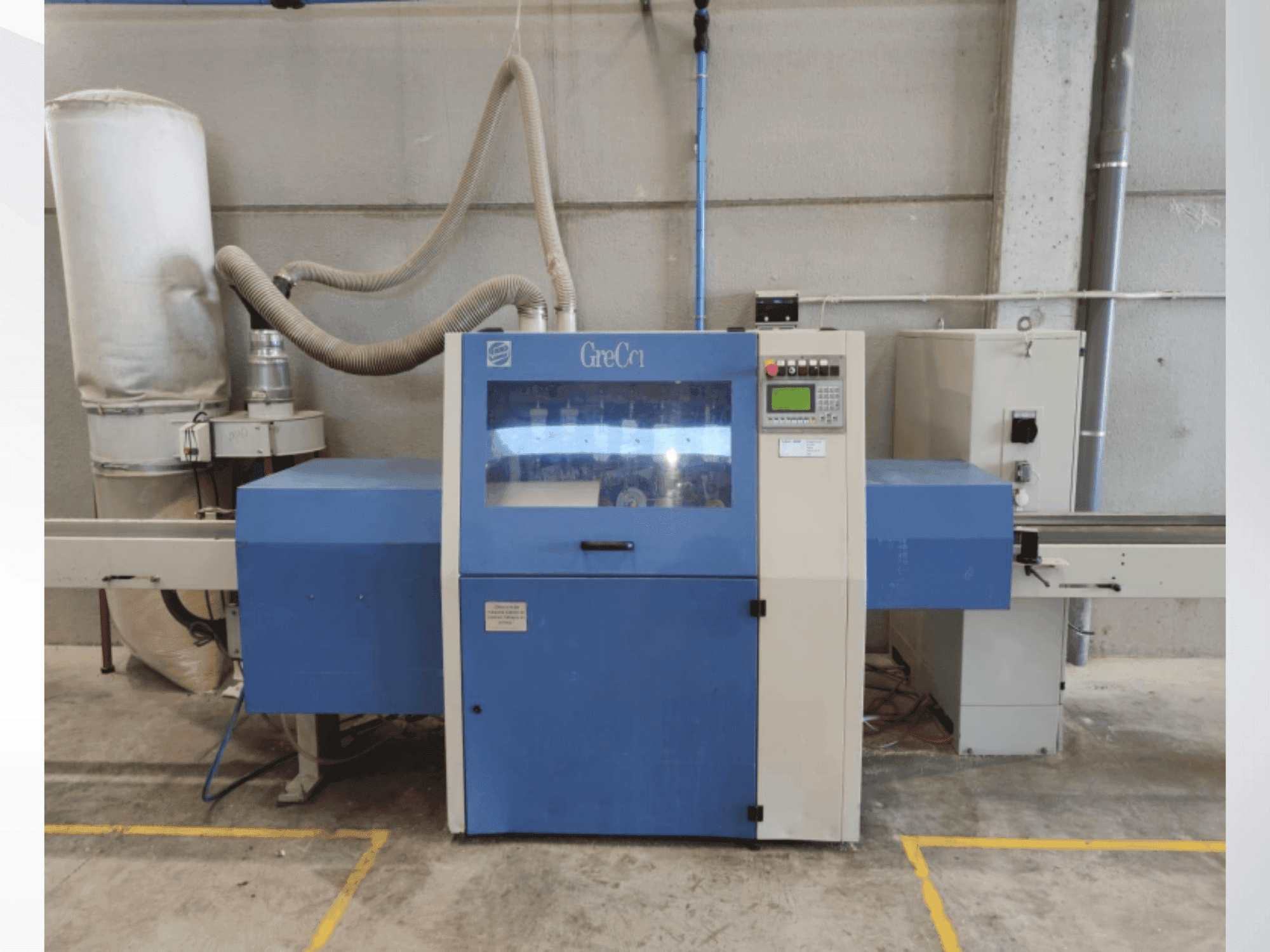 A Grecon Dimter OptiCut 204 R gép elölnézete