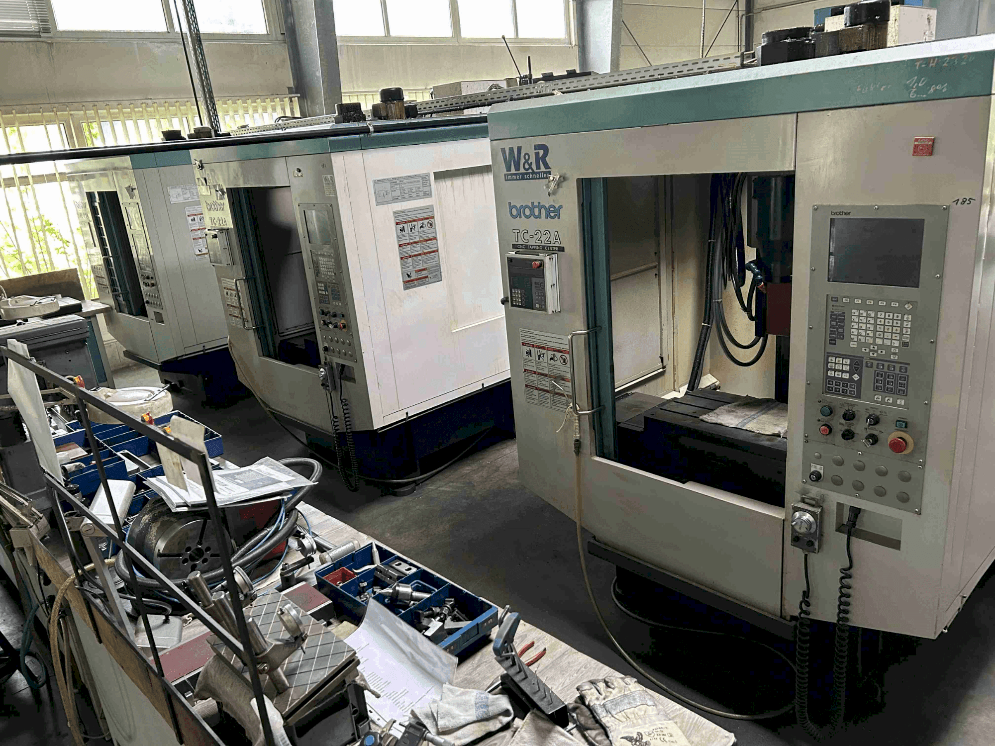 A Brother TC-22A gép elölnézete