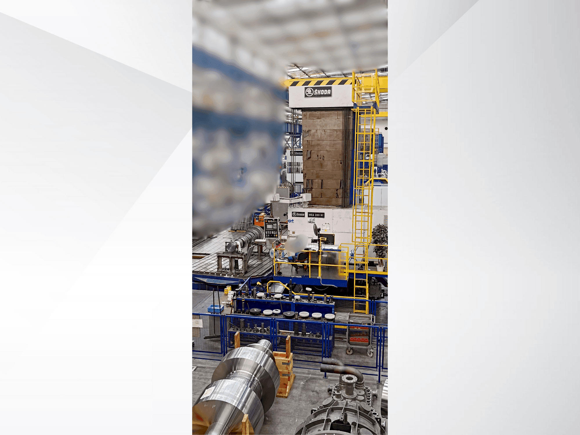 A SKODA WEA 200 CNC gép elölnézete