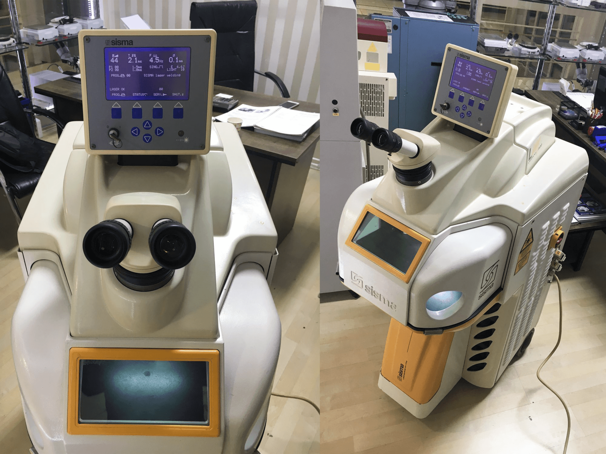 A Sisma LM 500 gép elölnézete