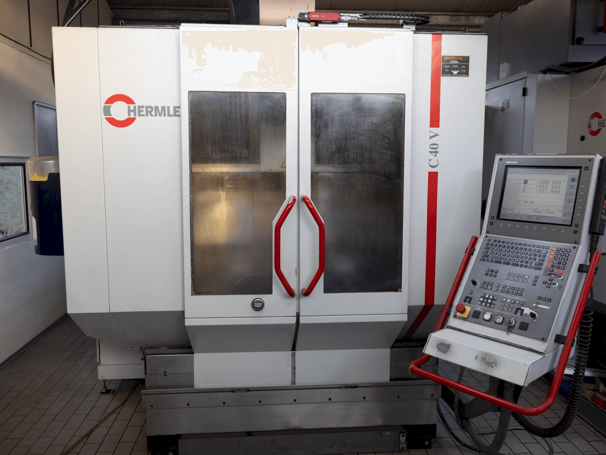 A HERMLE C 40 V gép részlete