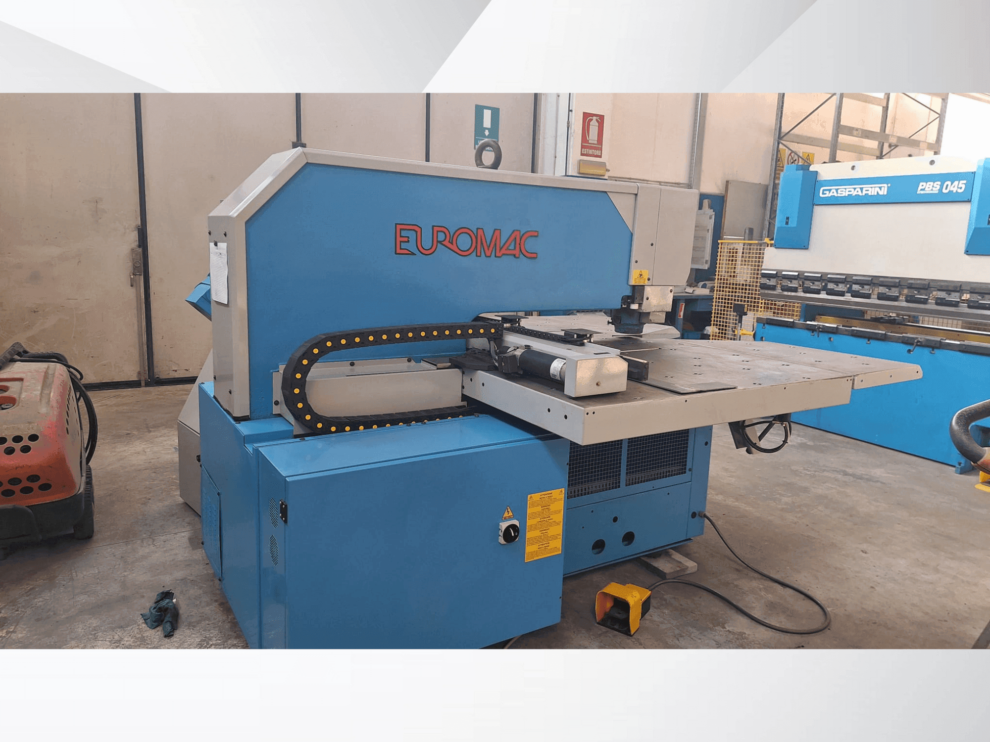A Euromac BX 1000/50 gép elölnézete