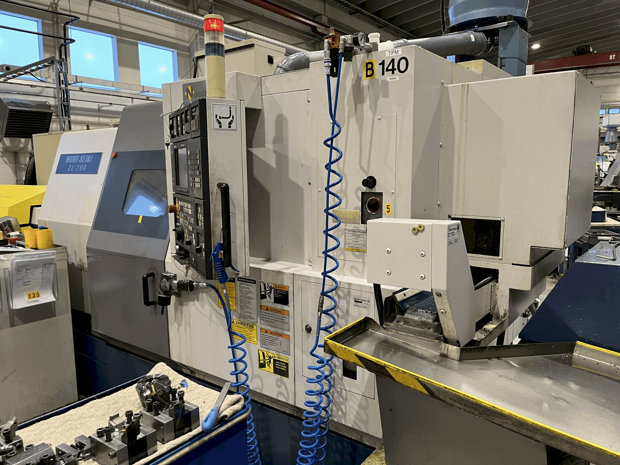 A MORI SEIKI ZL-200 SMC gép elölnézete