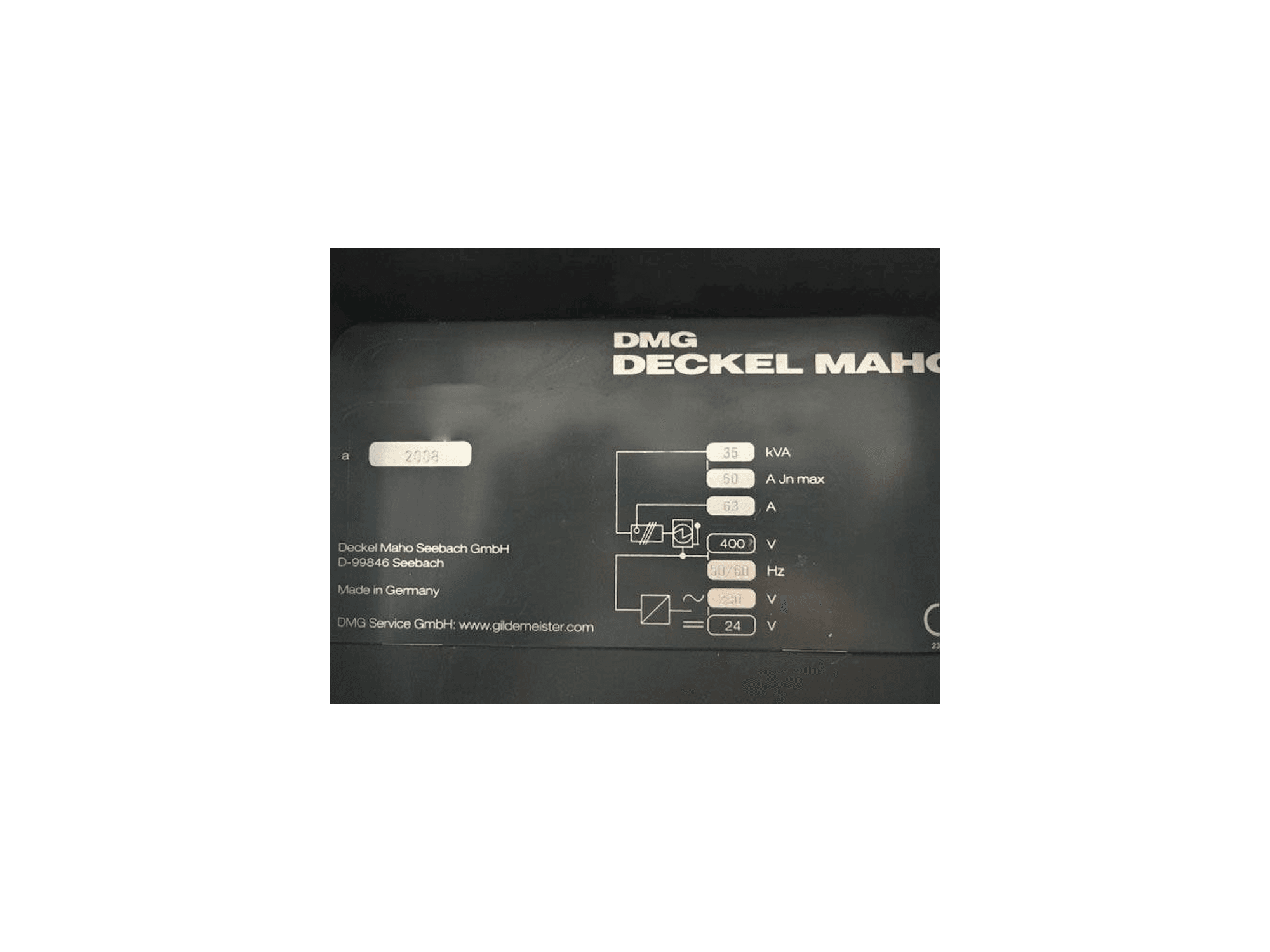 A DMG DMC 635V gép részlete