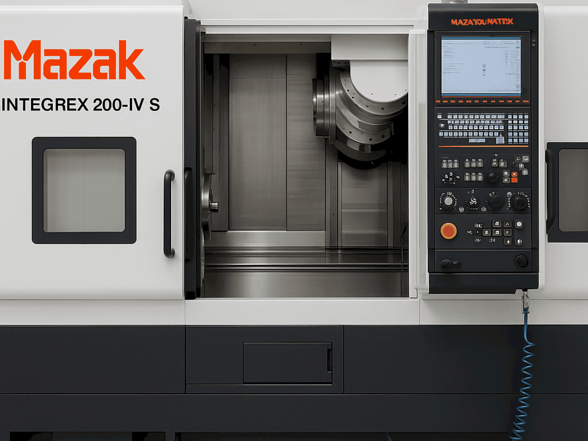 A Mazak Integer 200-IV S x 1000 gép elölnézete