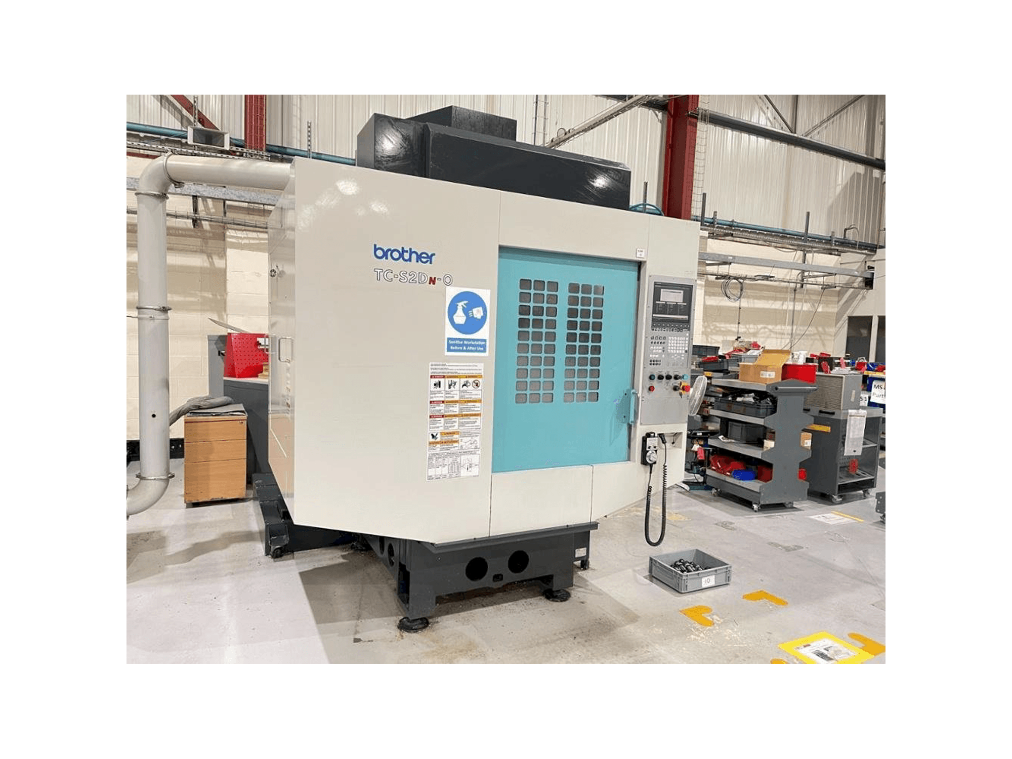 A Brother TC-S2DN-0 gép elölnézete