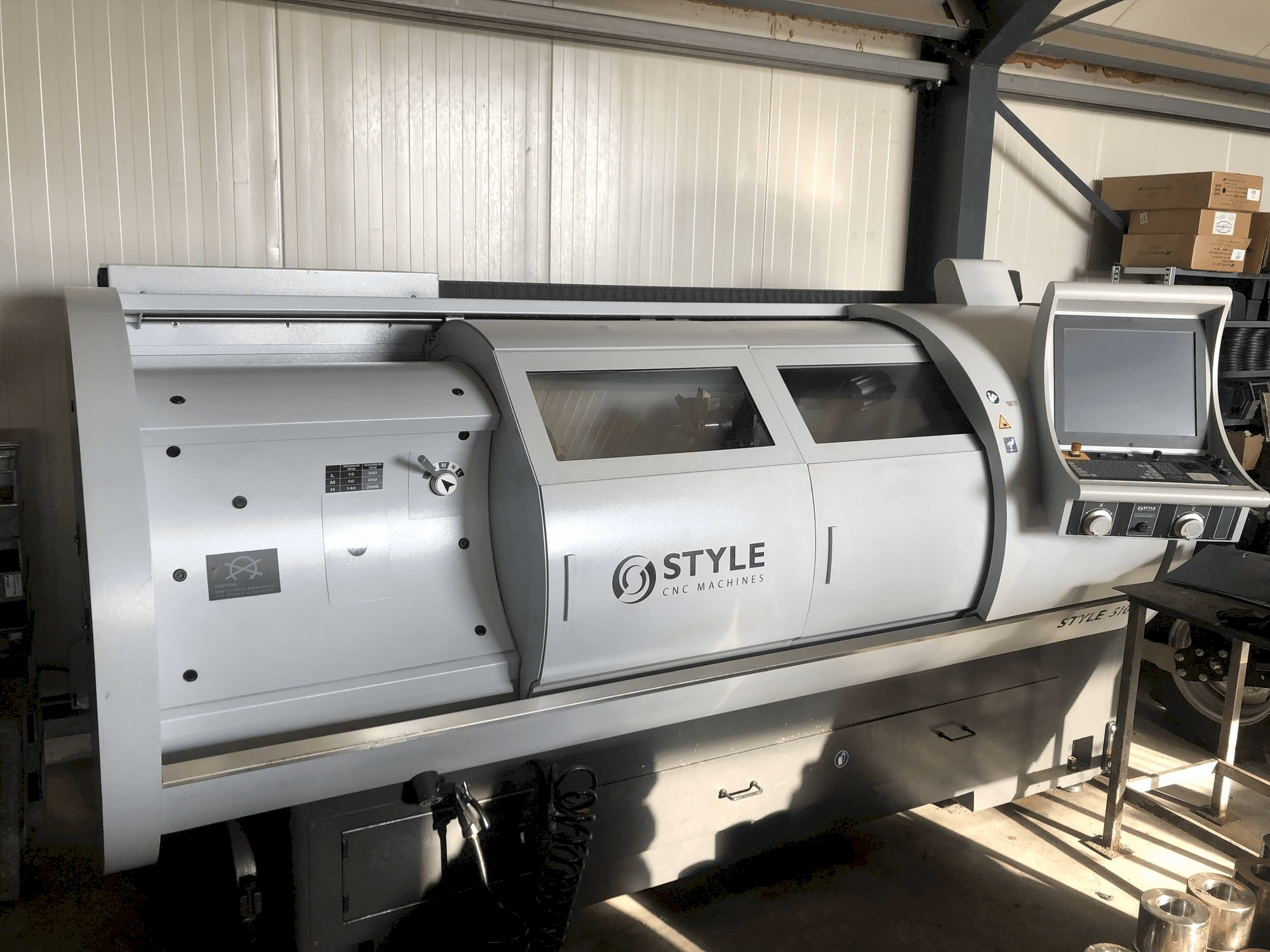 A STYLE 510 gép elölnézete