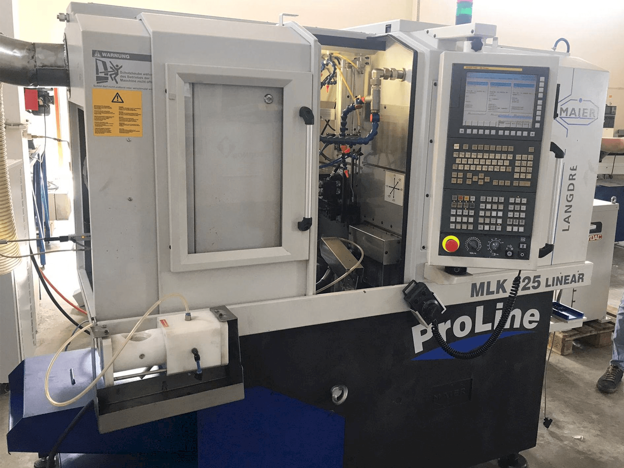 A Maier MLK 125 Linear gép elölnézete