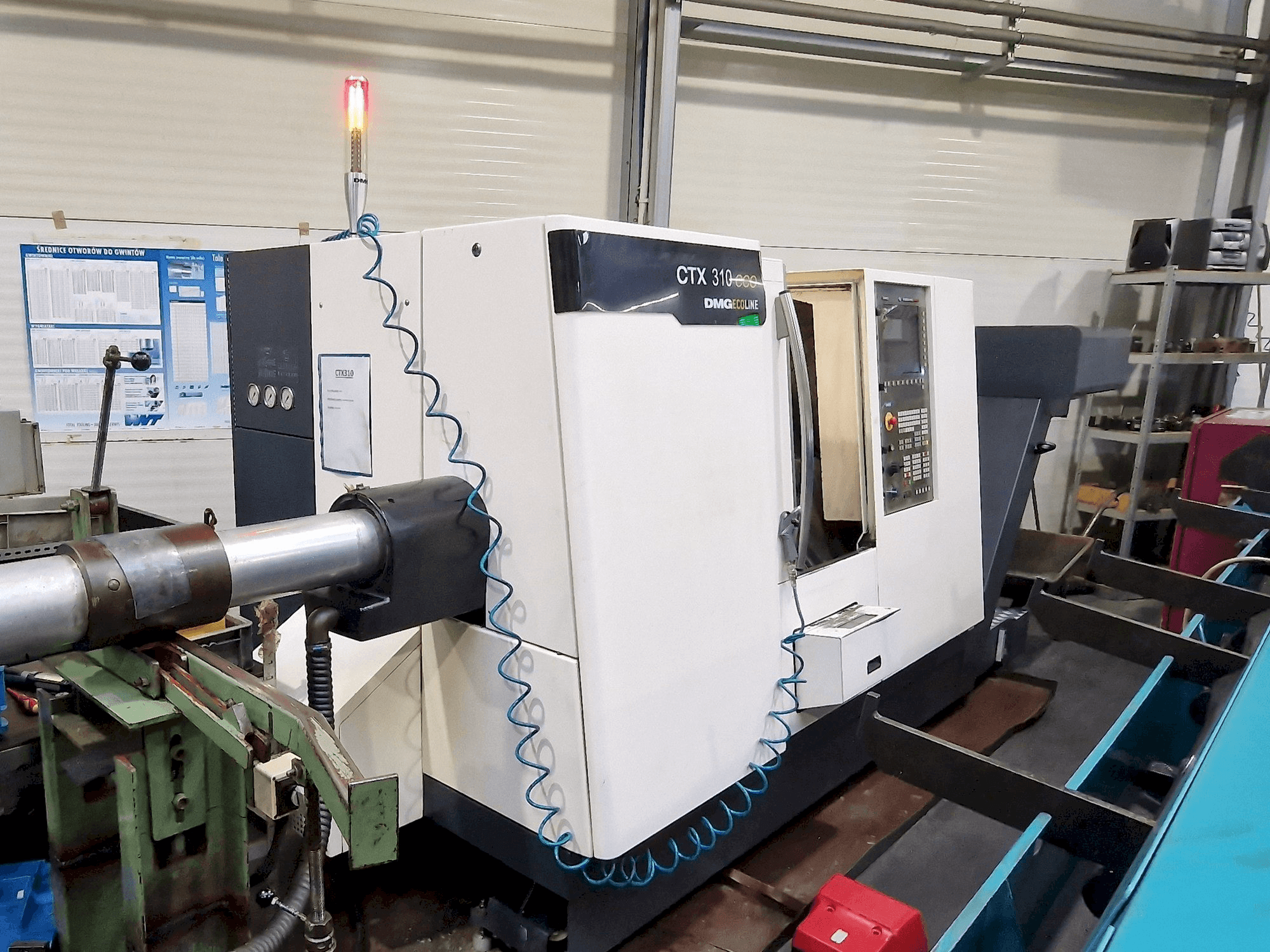 A DMG CTX 310 ecoline gép oldalnézete