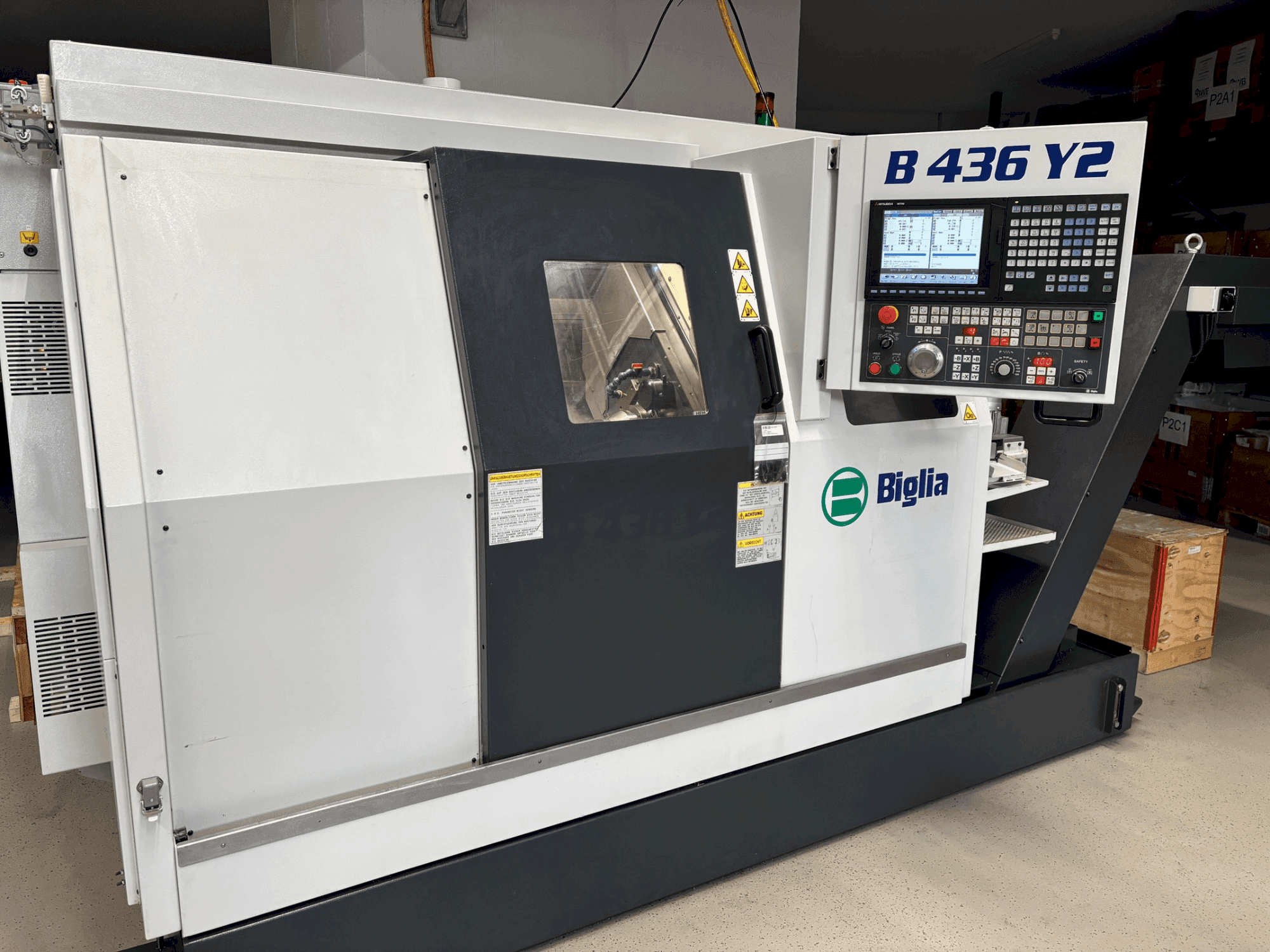 A Biglia B436Y2 gép elölnézete