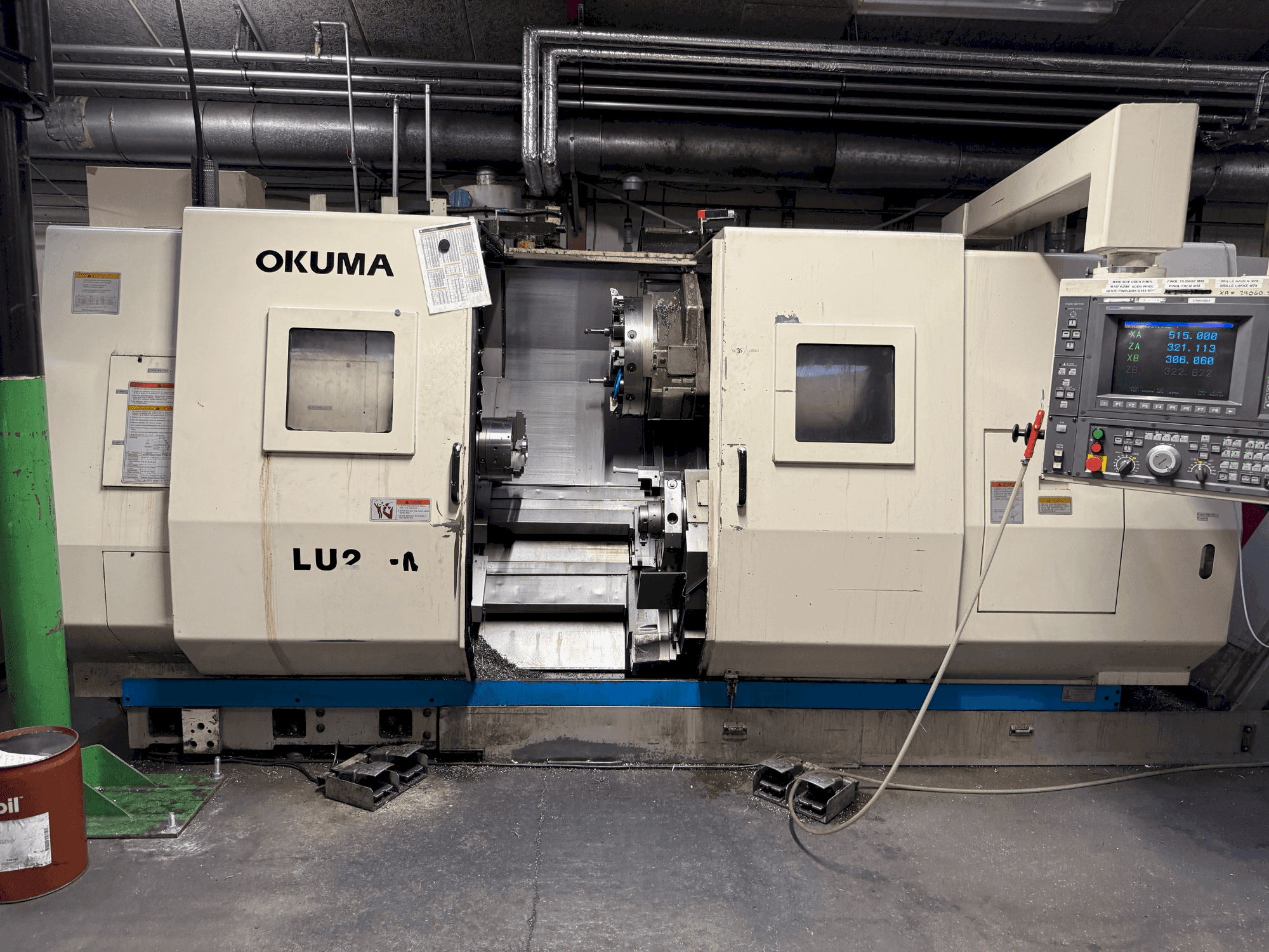A Okuma LU2-M gép elölnézete