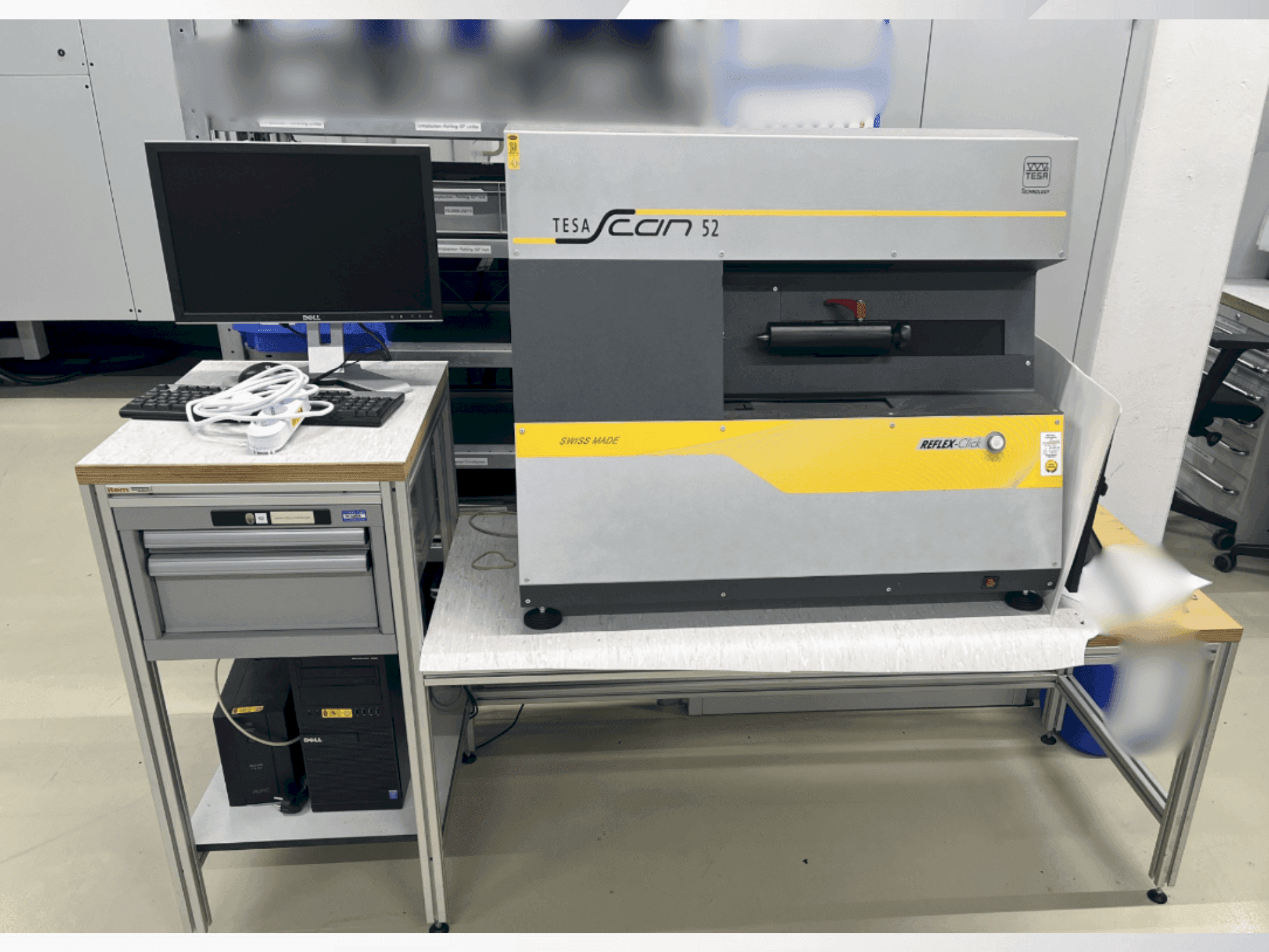 A TESA Scan 52 gép elölnézete