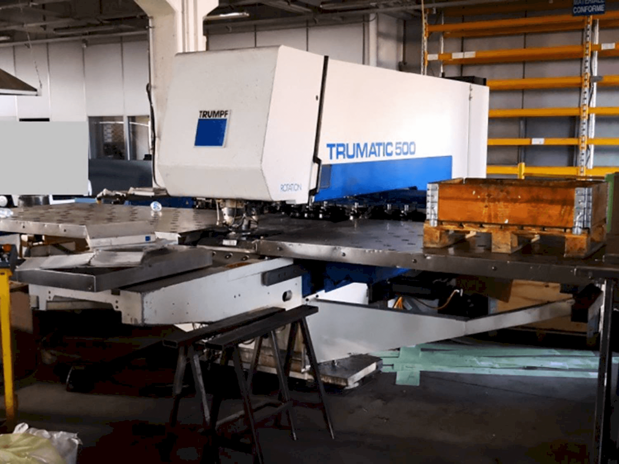 A Trumpf Trumatic 500R gép elölnézete
