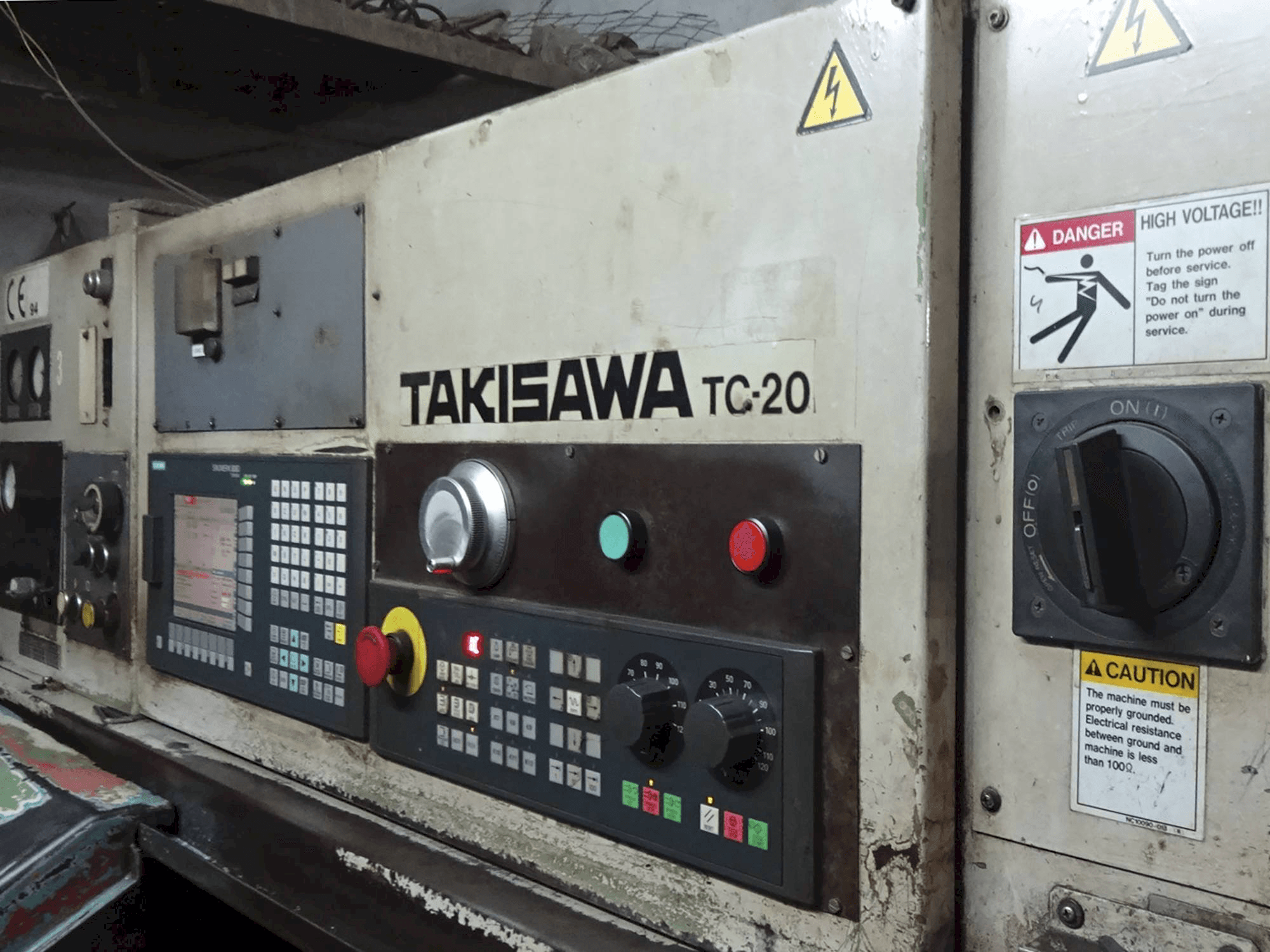 A Takisawa TC-20 gép elölnézete