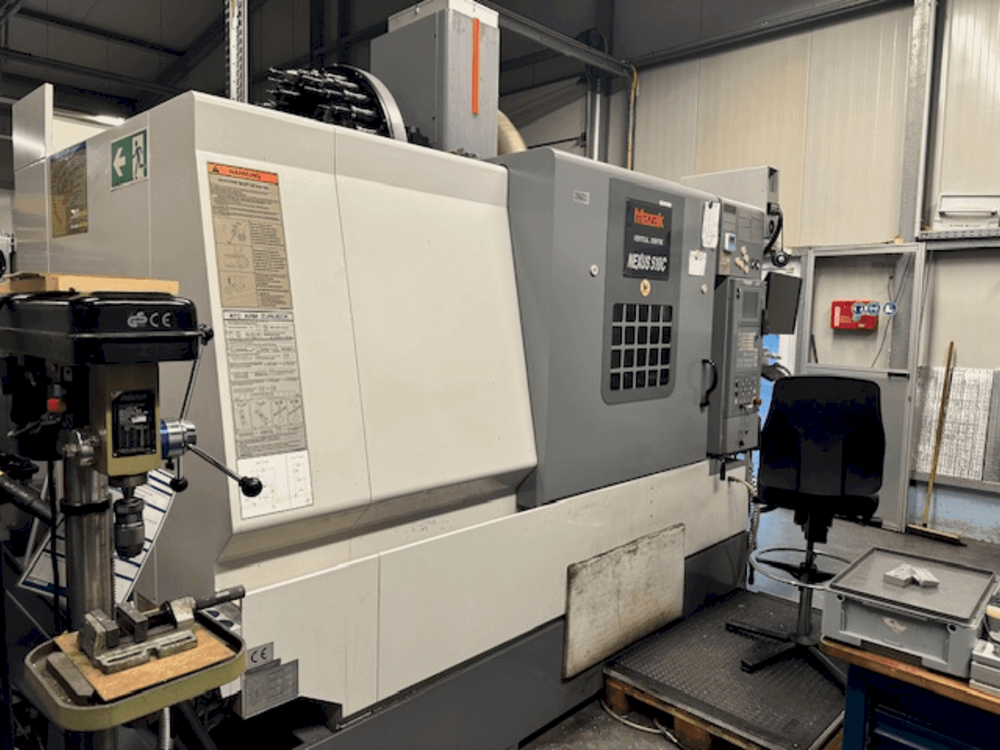 A Mazak VCN 510-C gép elölnézete