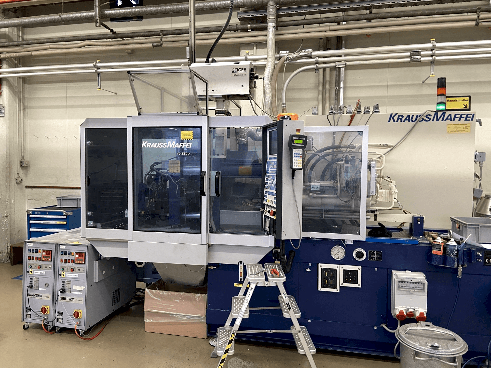 A Krauss Maffei 40/55 C2 gép elölnézete