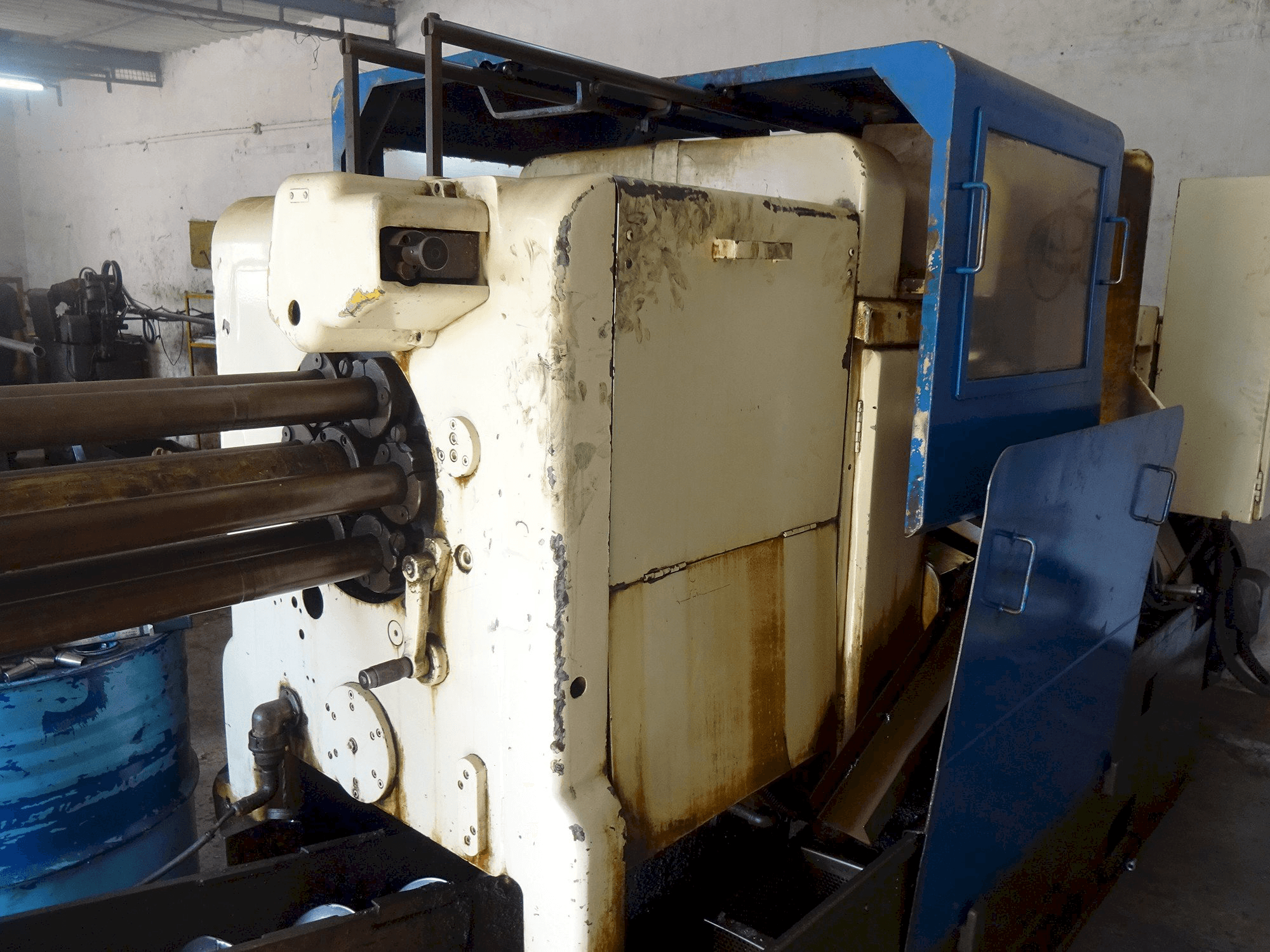 A Wickman 1"x6 gép jobb nézete