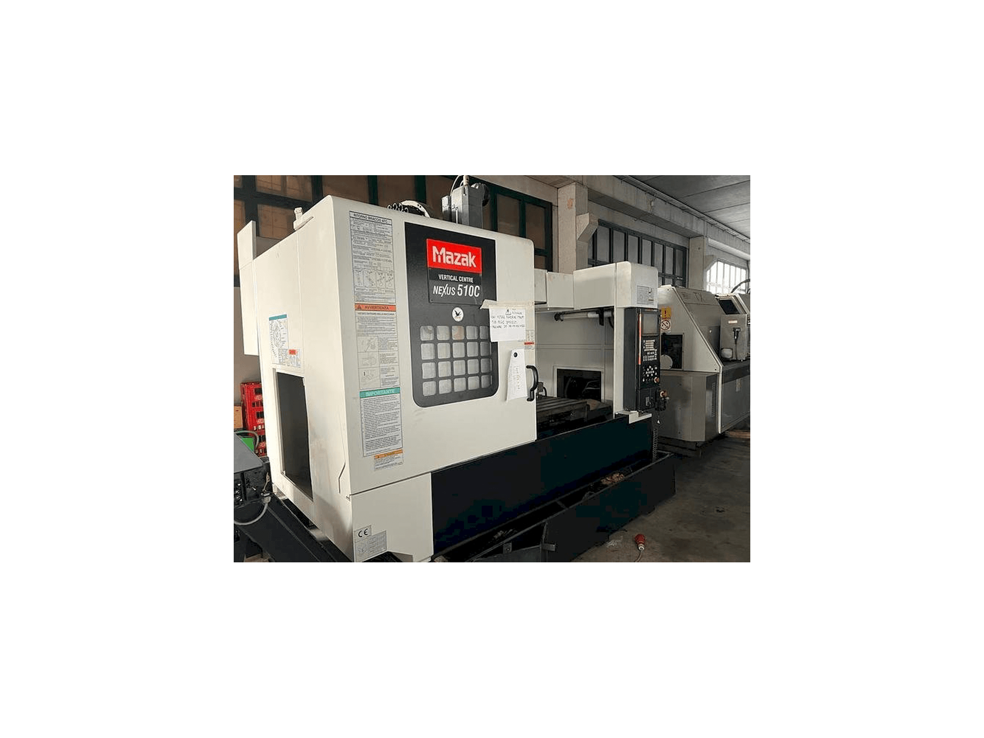 A Mazak VCN 510C gép elölnézete