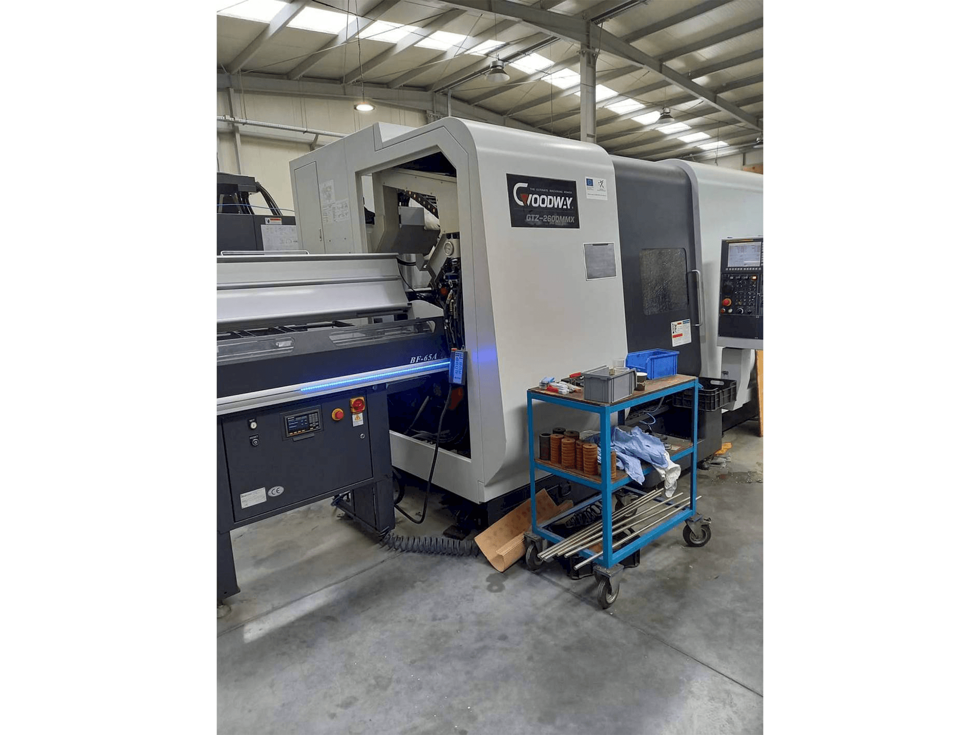 A Goodway GTZ-2600 MMX gép elölnézete