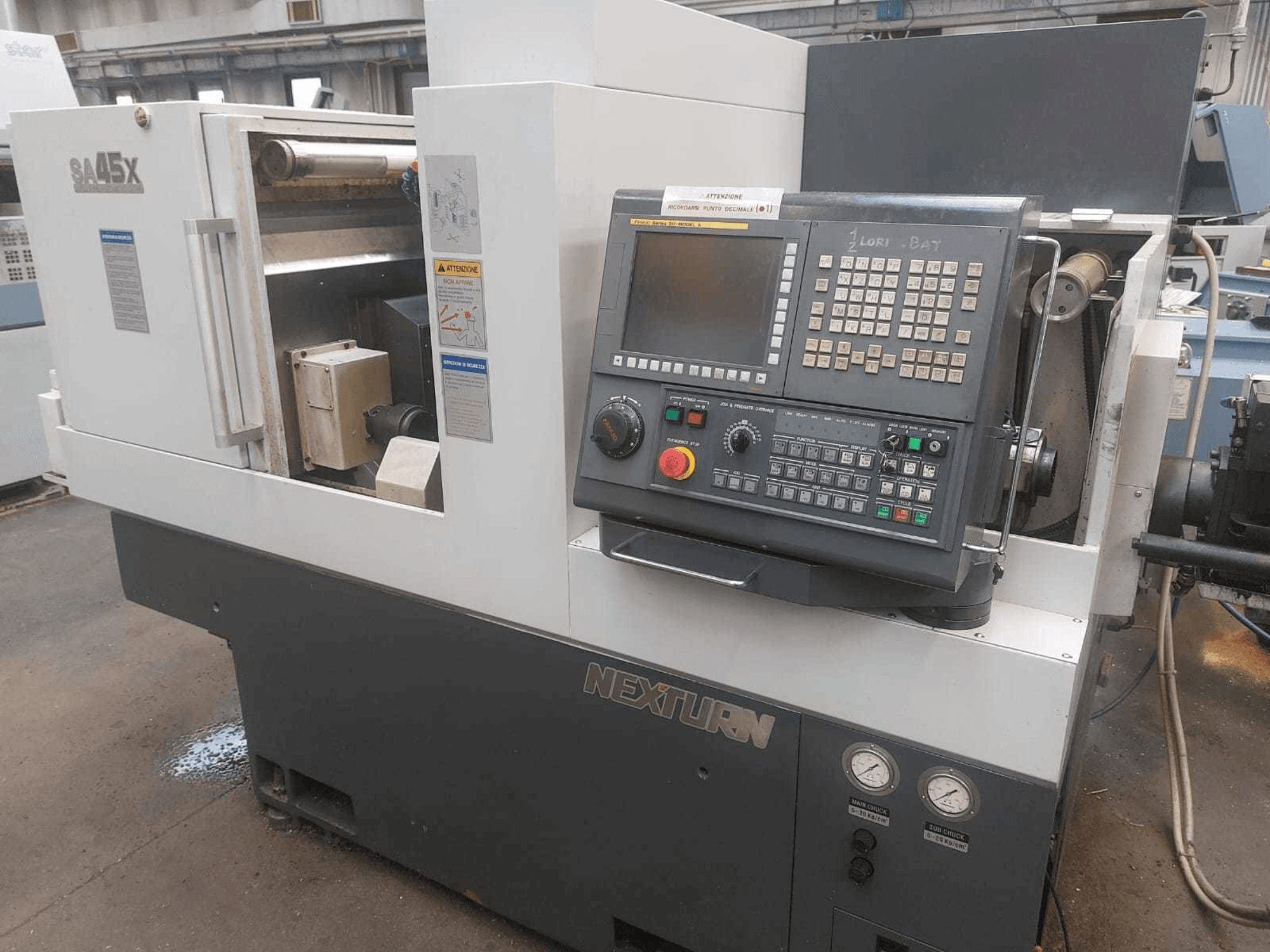 A Nexturn SA 45X gép elölnézete