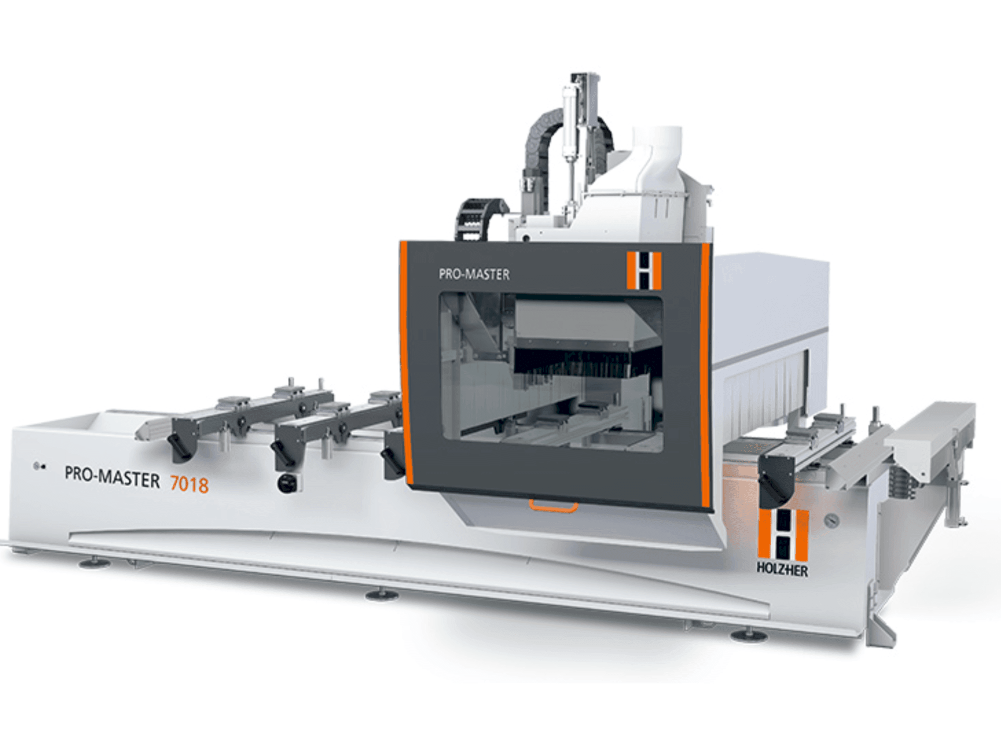 A HOLZHER PRO MASTER 7018 gép elölnézete