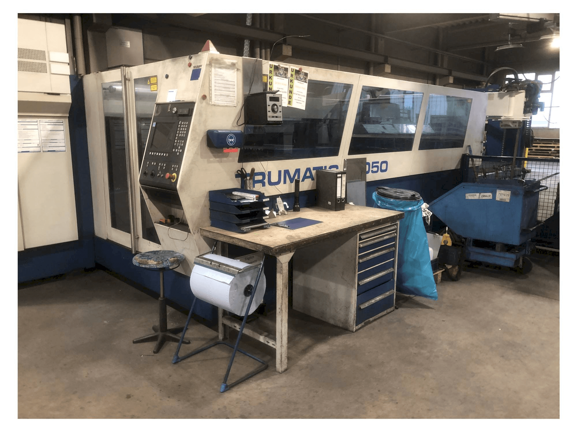 A TRUMPF Trumatic L3050 gép elölnézete