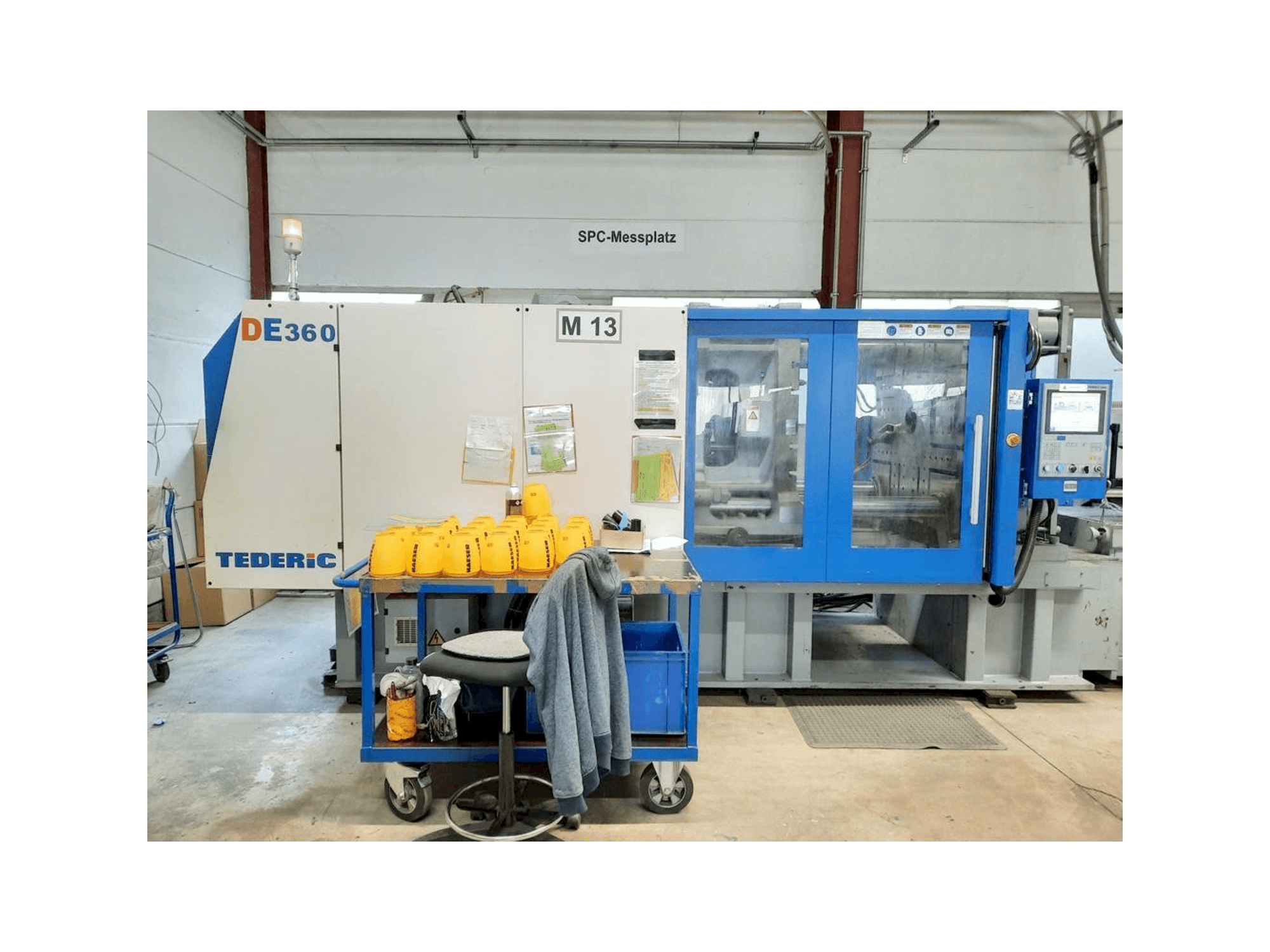 A TEDERIC DE360 gép elölnézete