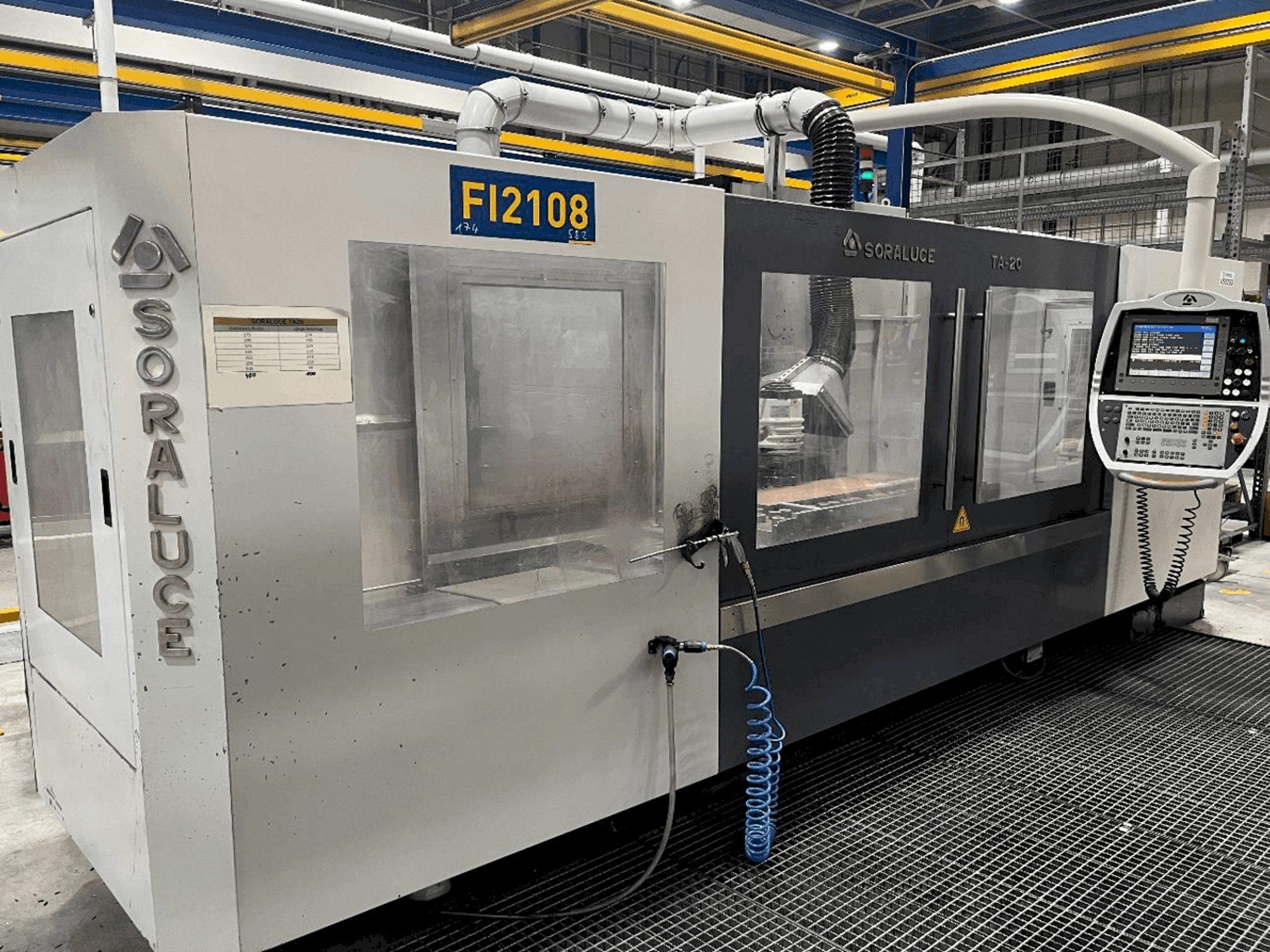 A Soraluce TA-20 gép elölnézete