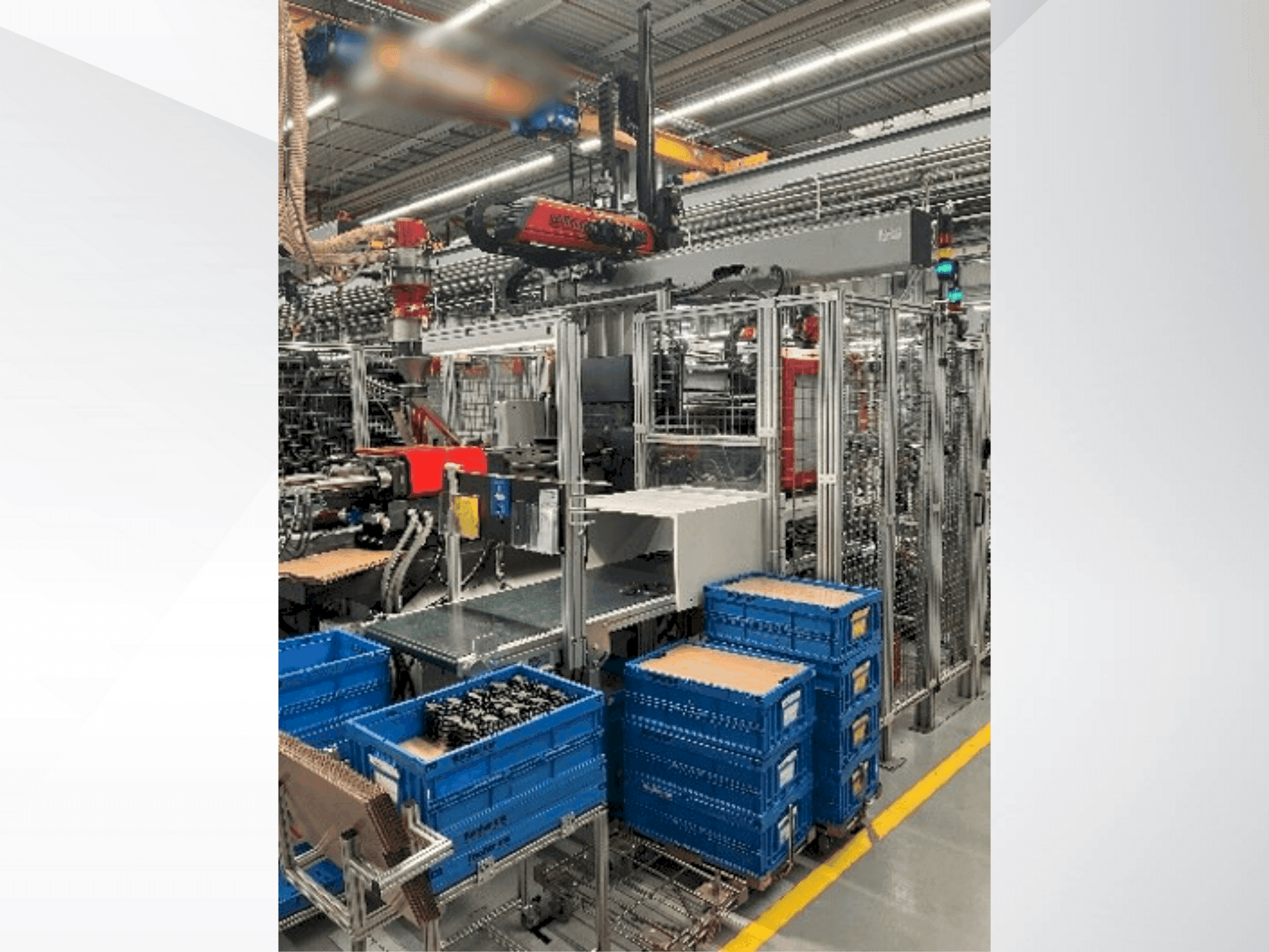 A Arburg Allrounder 470 S 1300-350 (2004) gép elölnézete