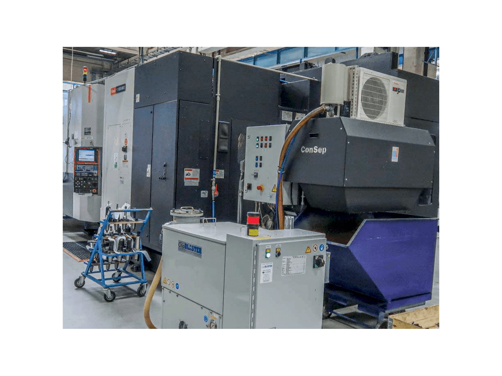 A Mazak NEXUS HCN 6000 II gép elölnézete