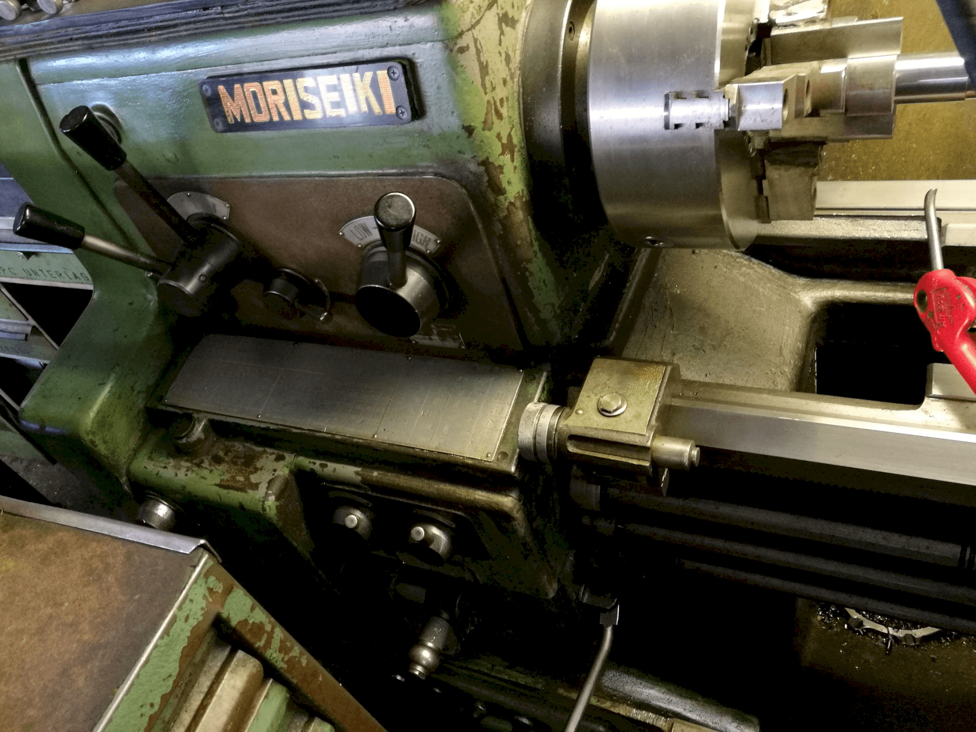 A MORI SEIKI MS 1250 gép részlete