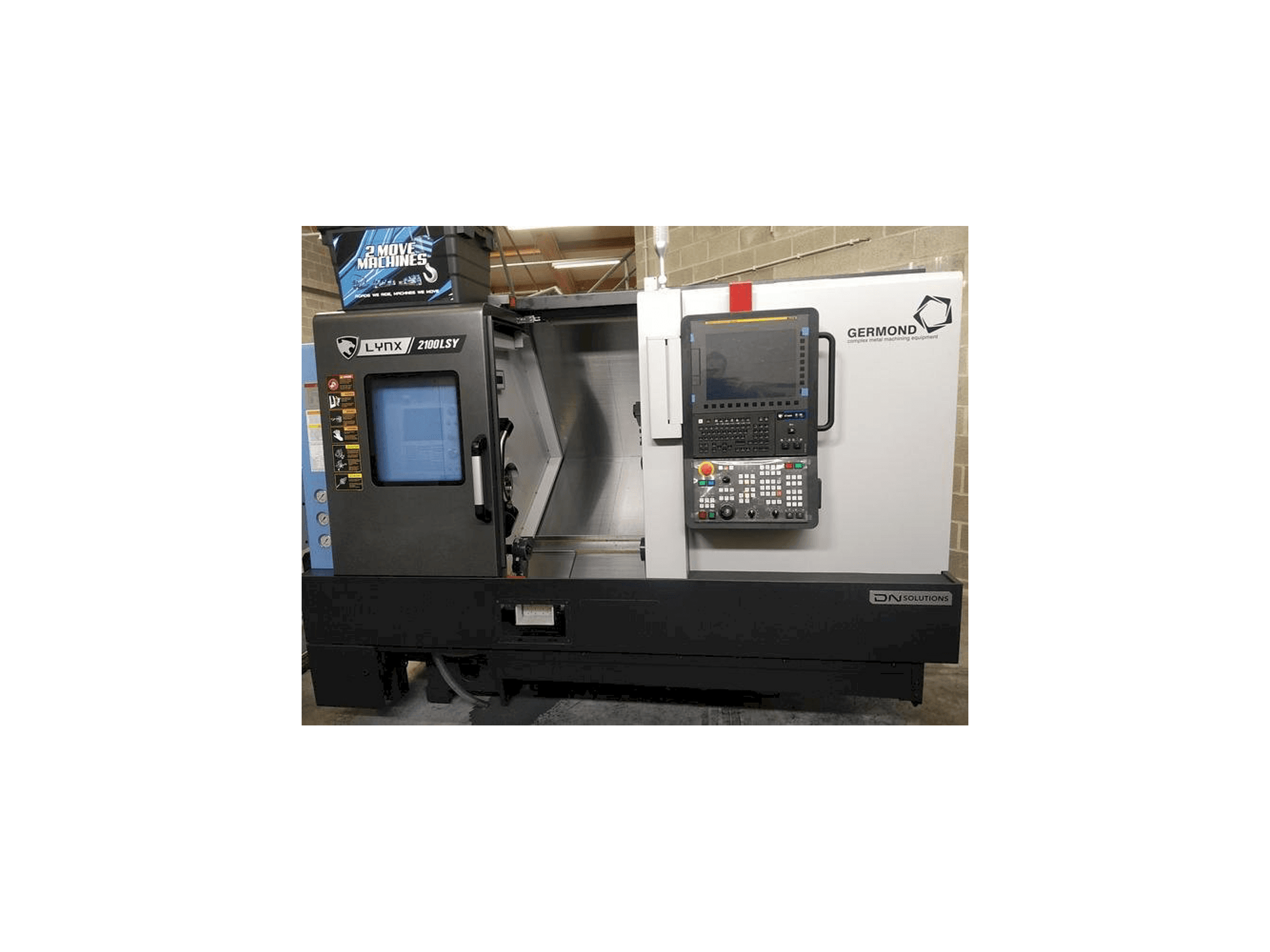 A DN SOLUTIONS LYNX 2100 LSYB gép elölnézete