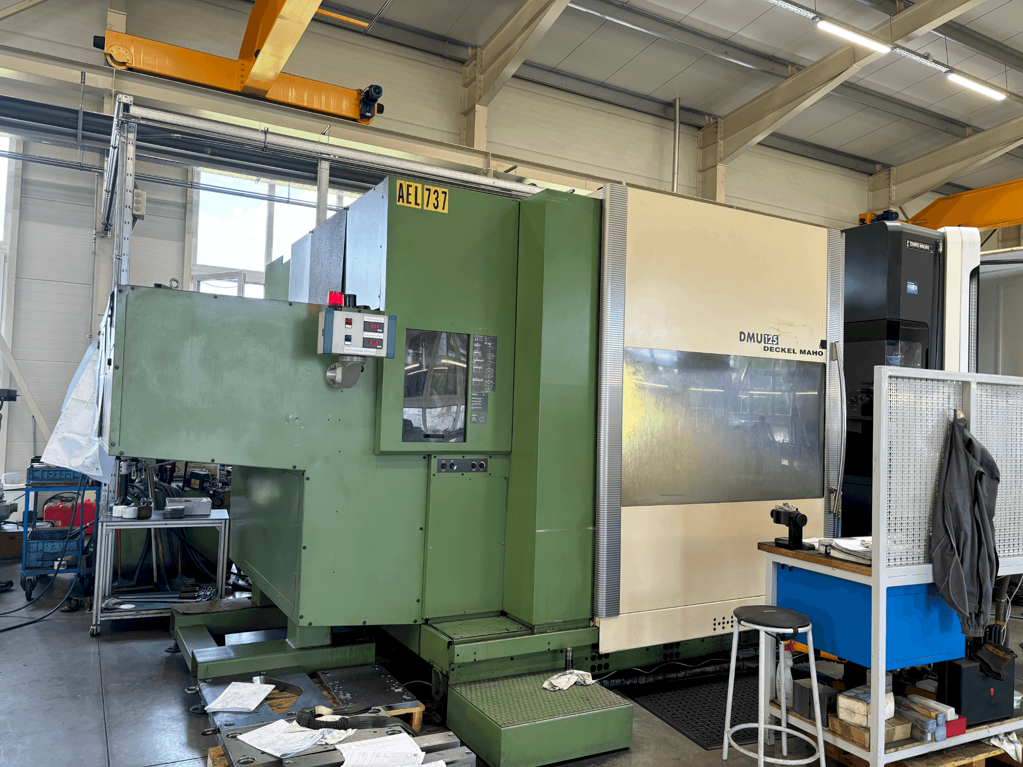 A DMG MORI DMU 125 gép elölnézete