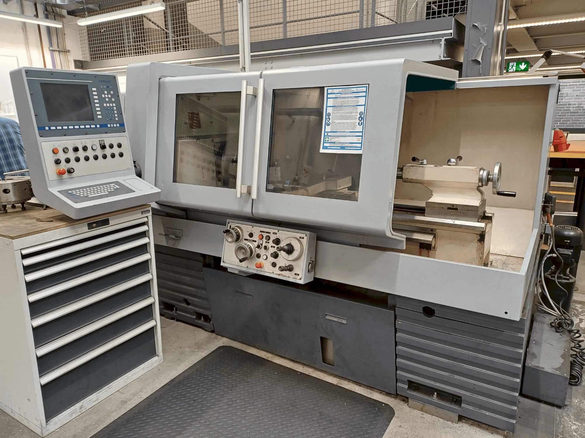 A Weiler E40 gép elölnézete