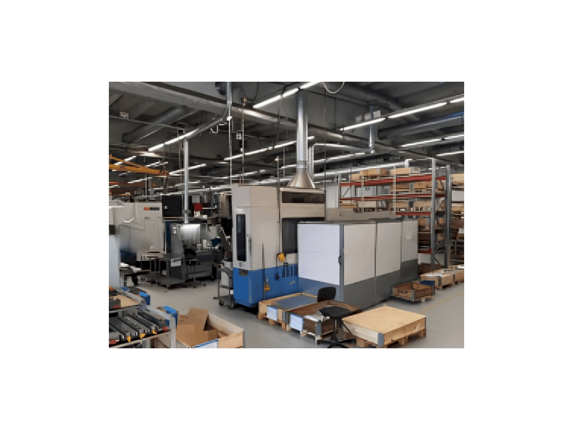 A Mazak H-500 gép elölnézete