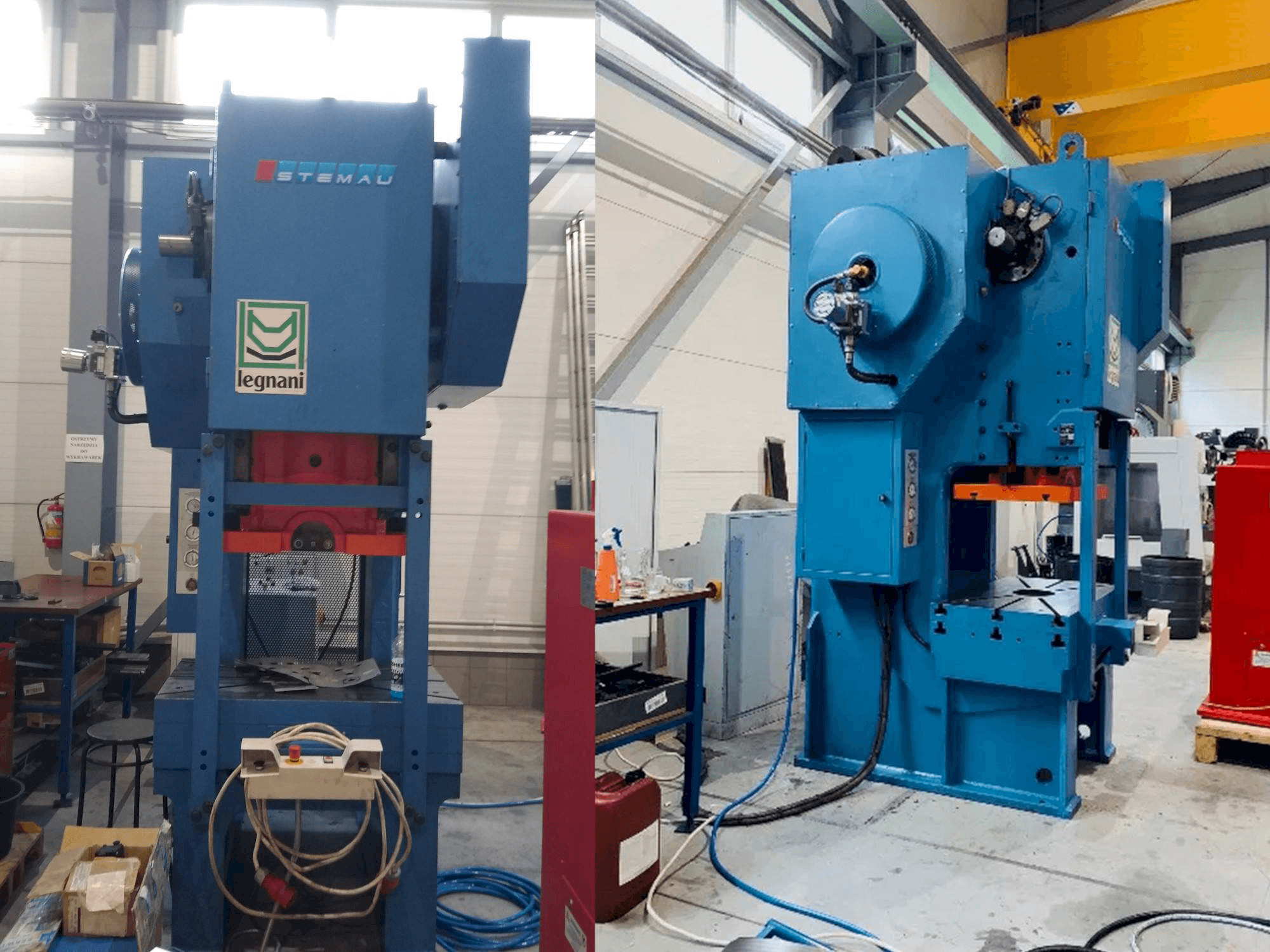A LEGNANI FACS 160R gép elölnézete