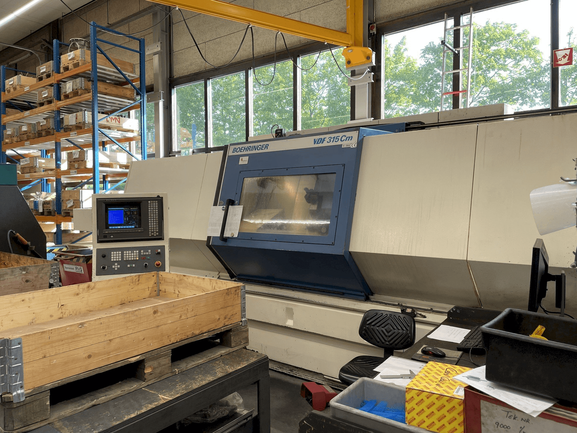 A BOEHRINGER VDF 315 CM gép elölnézete