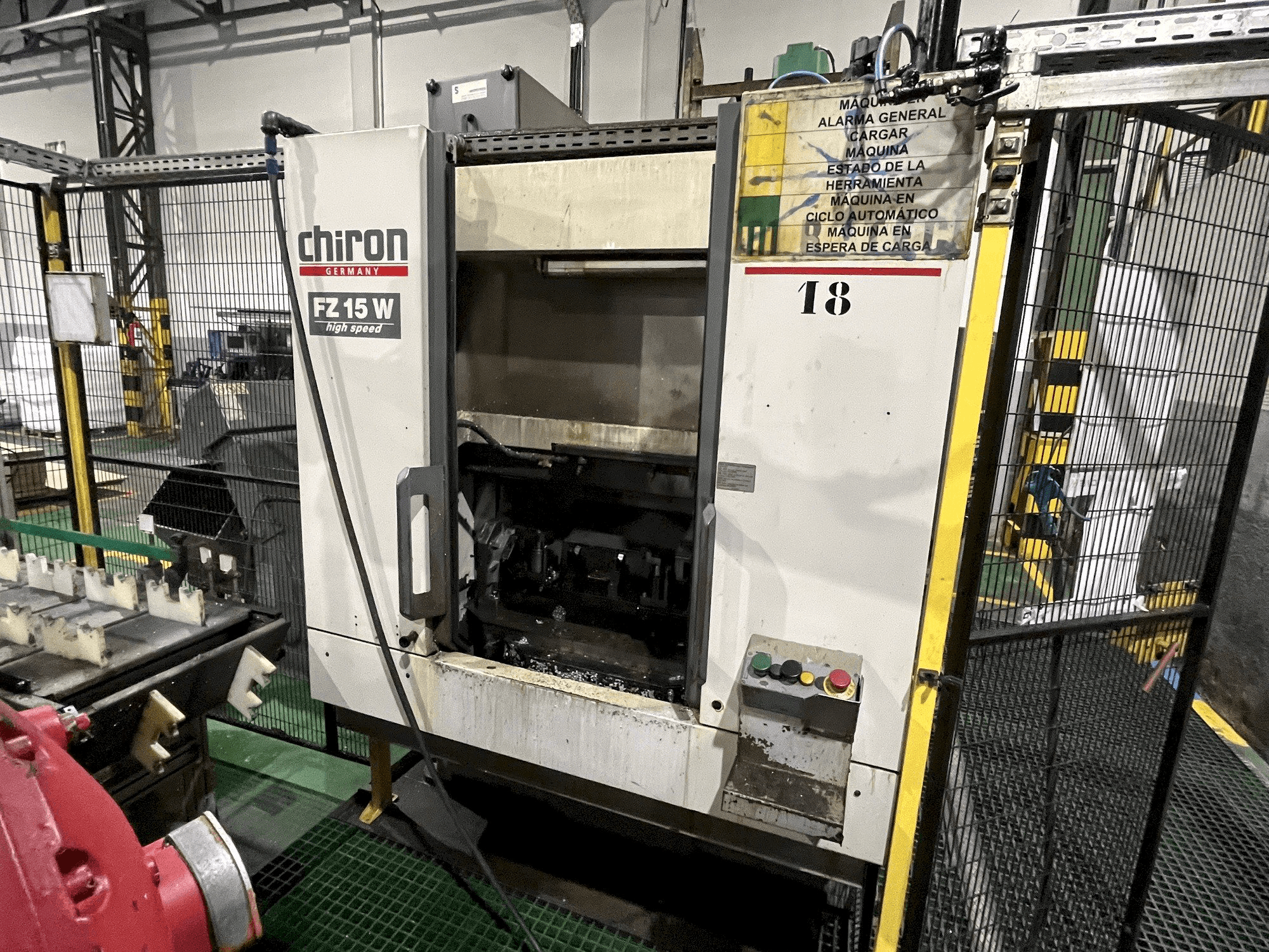 A CHIRON FZ15W gép elölnézete