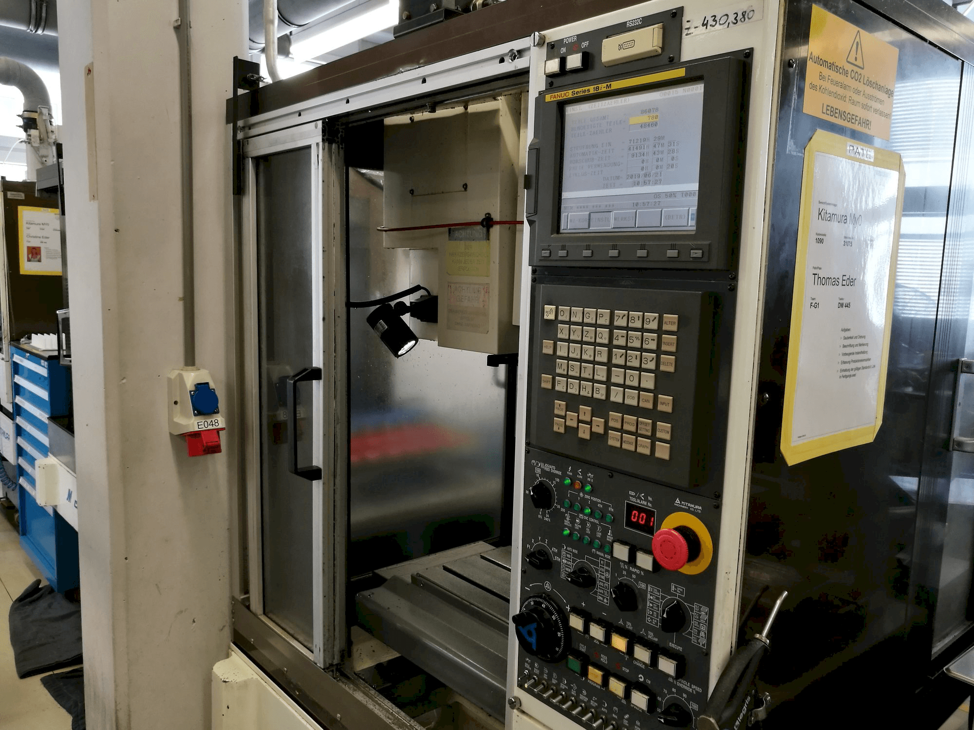 A Kitamura Mycenter-0 gép elölnézete