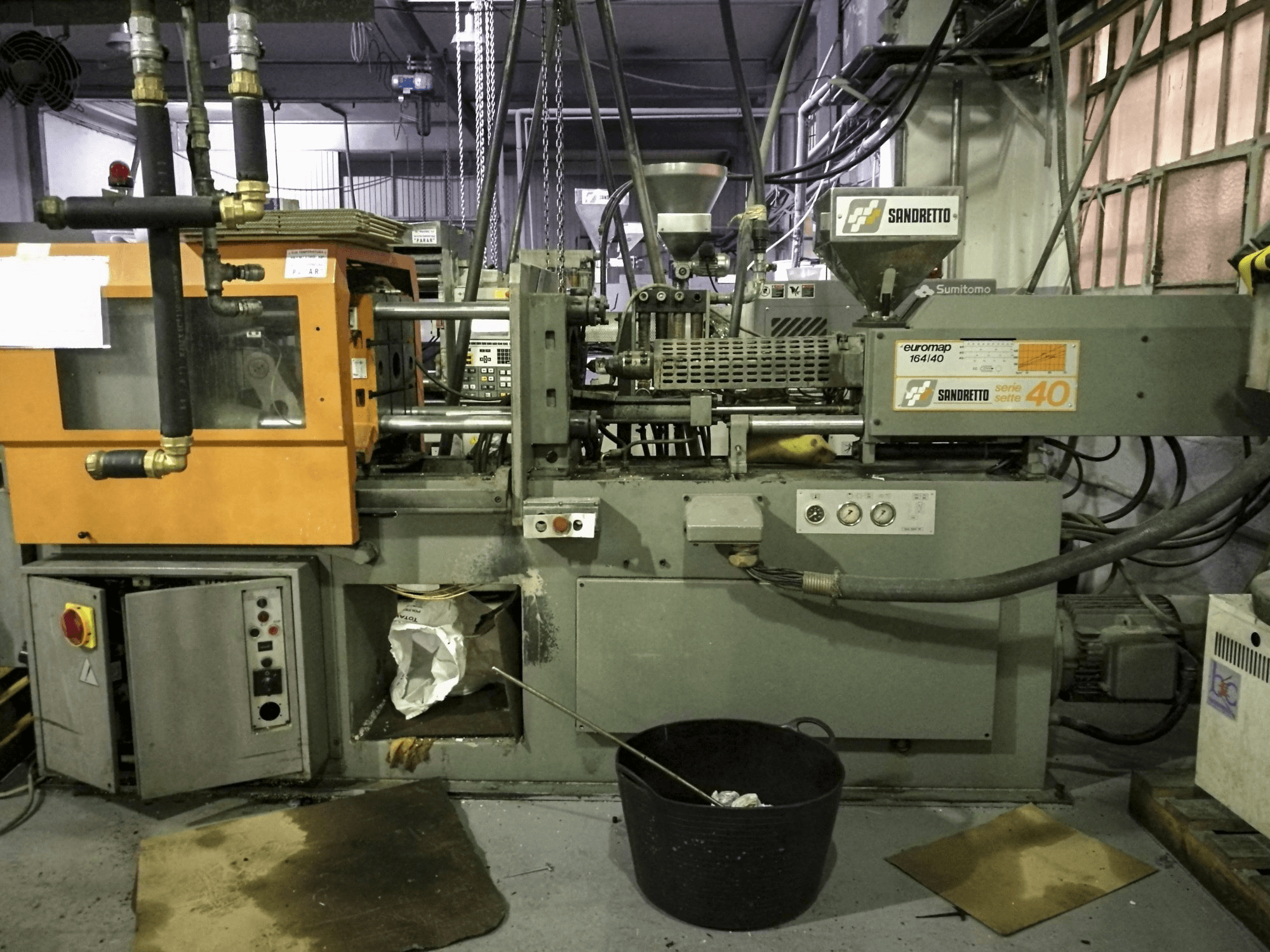 A SANDRETTO S.7.40 gép elölnézete