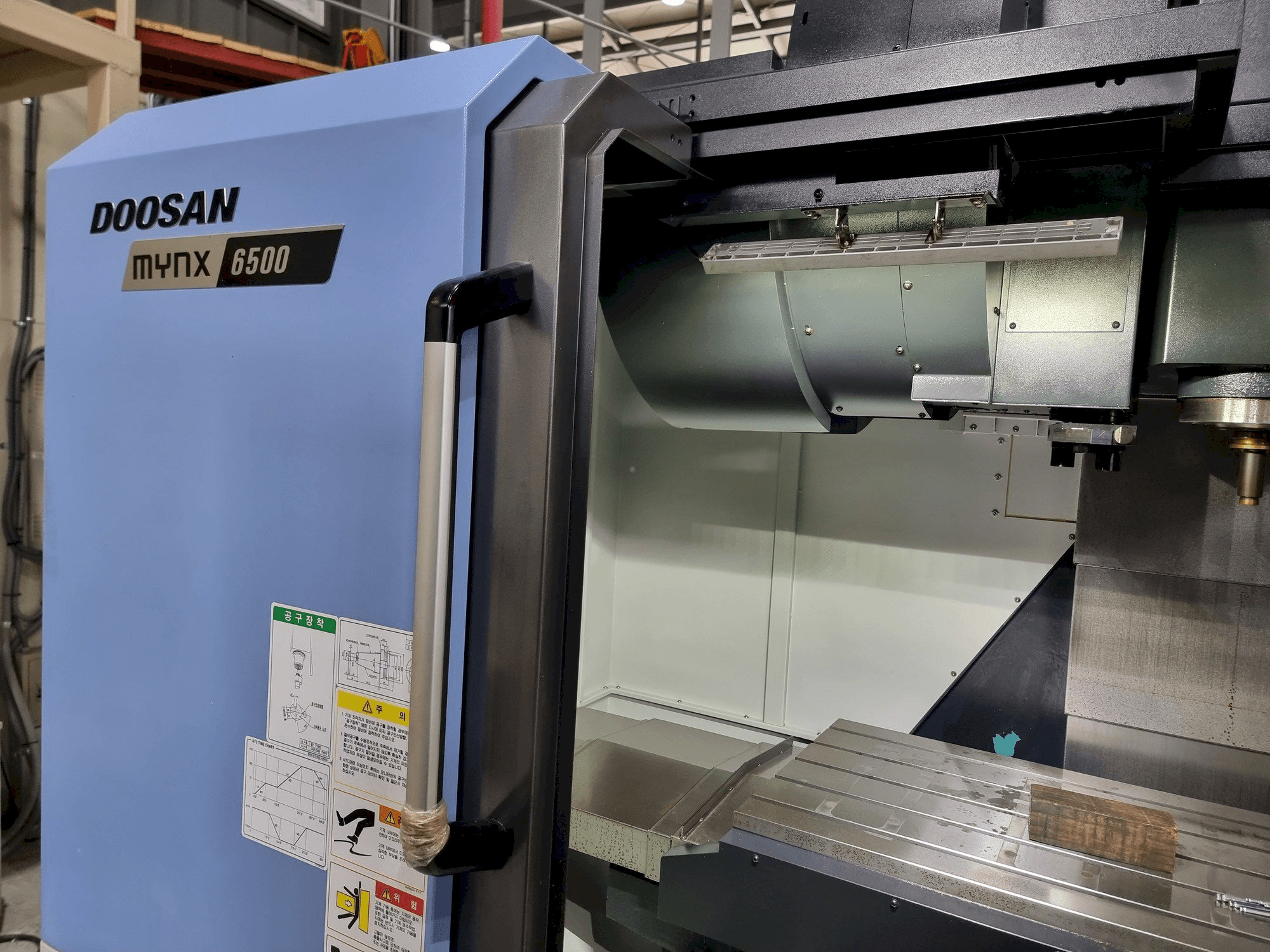 A DOOSAN MYNX 6500 gép elölnézete