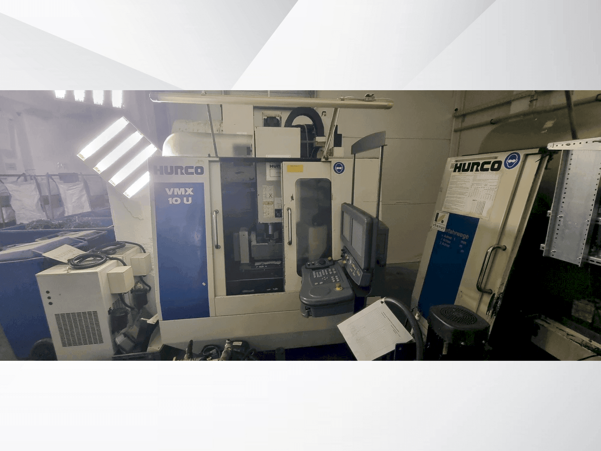 A Hurco VMX 10U gép elölnézete