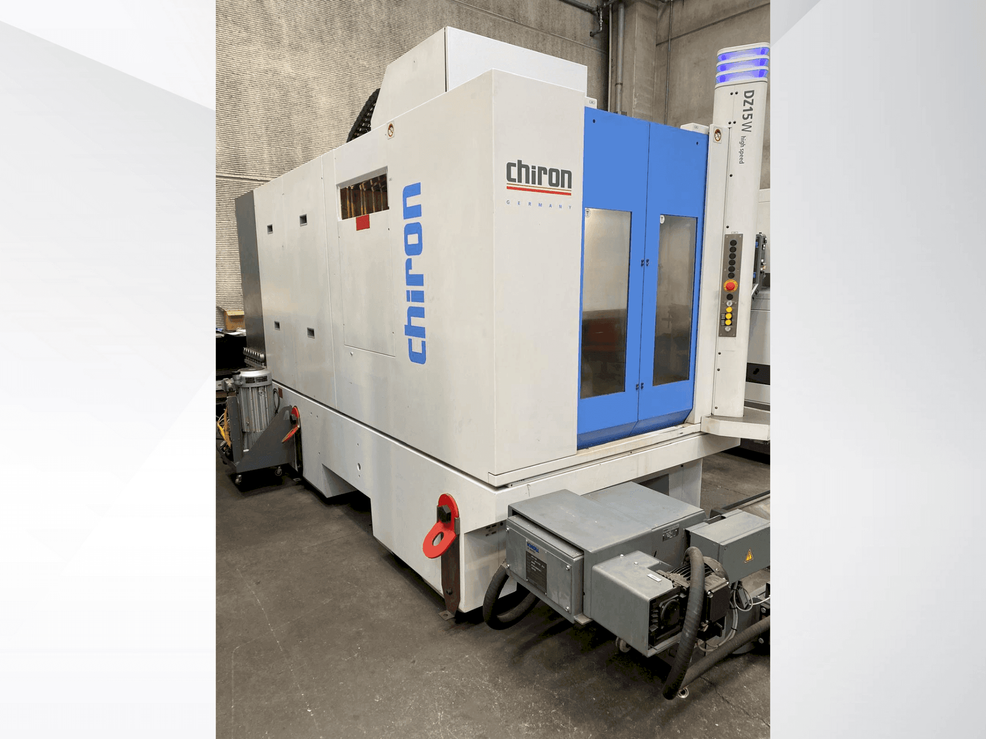 A CHIRON DZ15W HS gép elölnézete