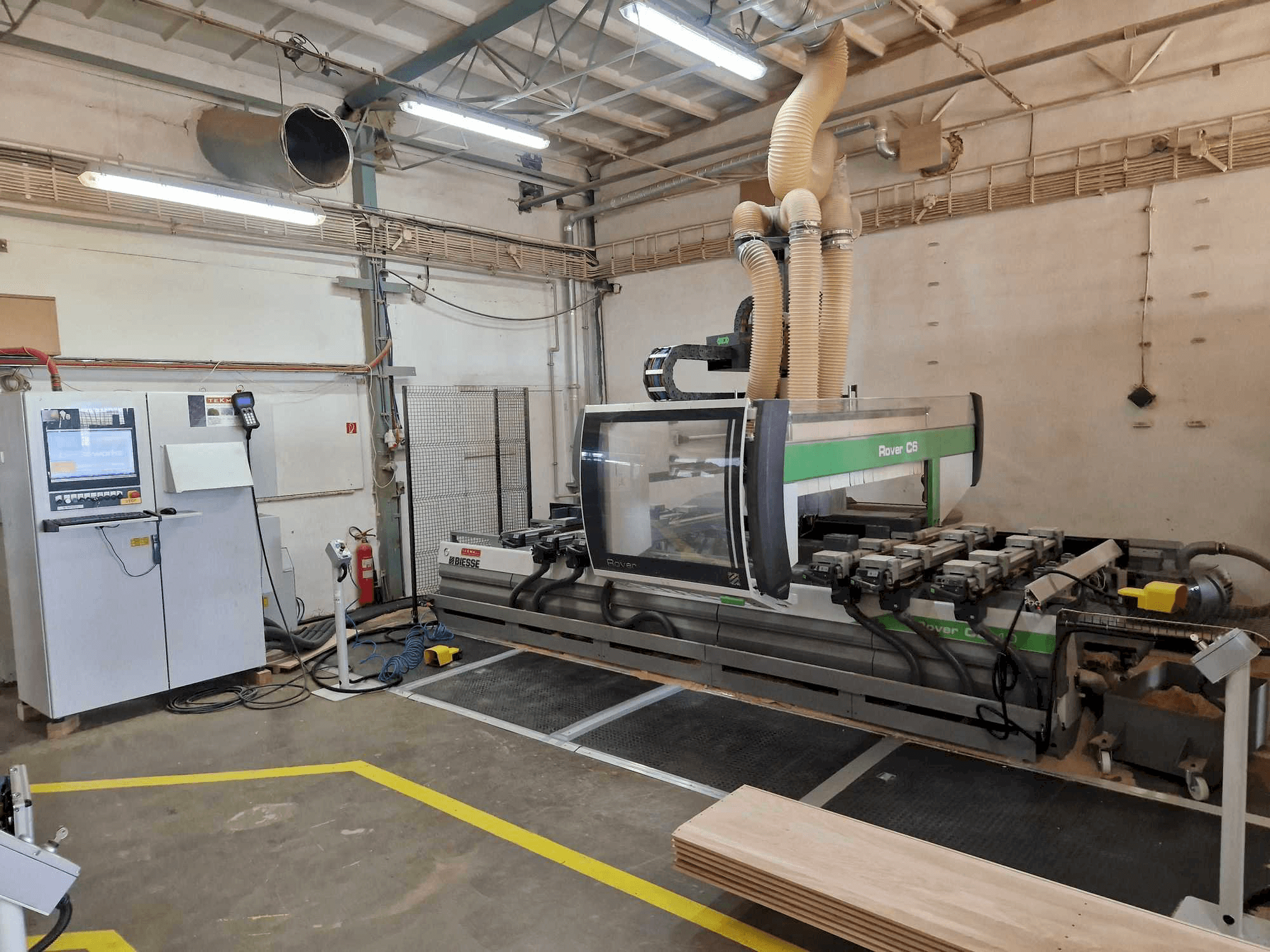 A BIESSE ROVER C6.40 gép elölnézete