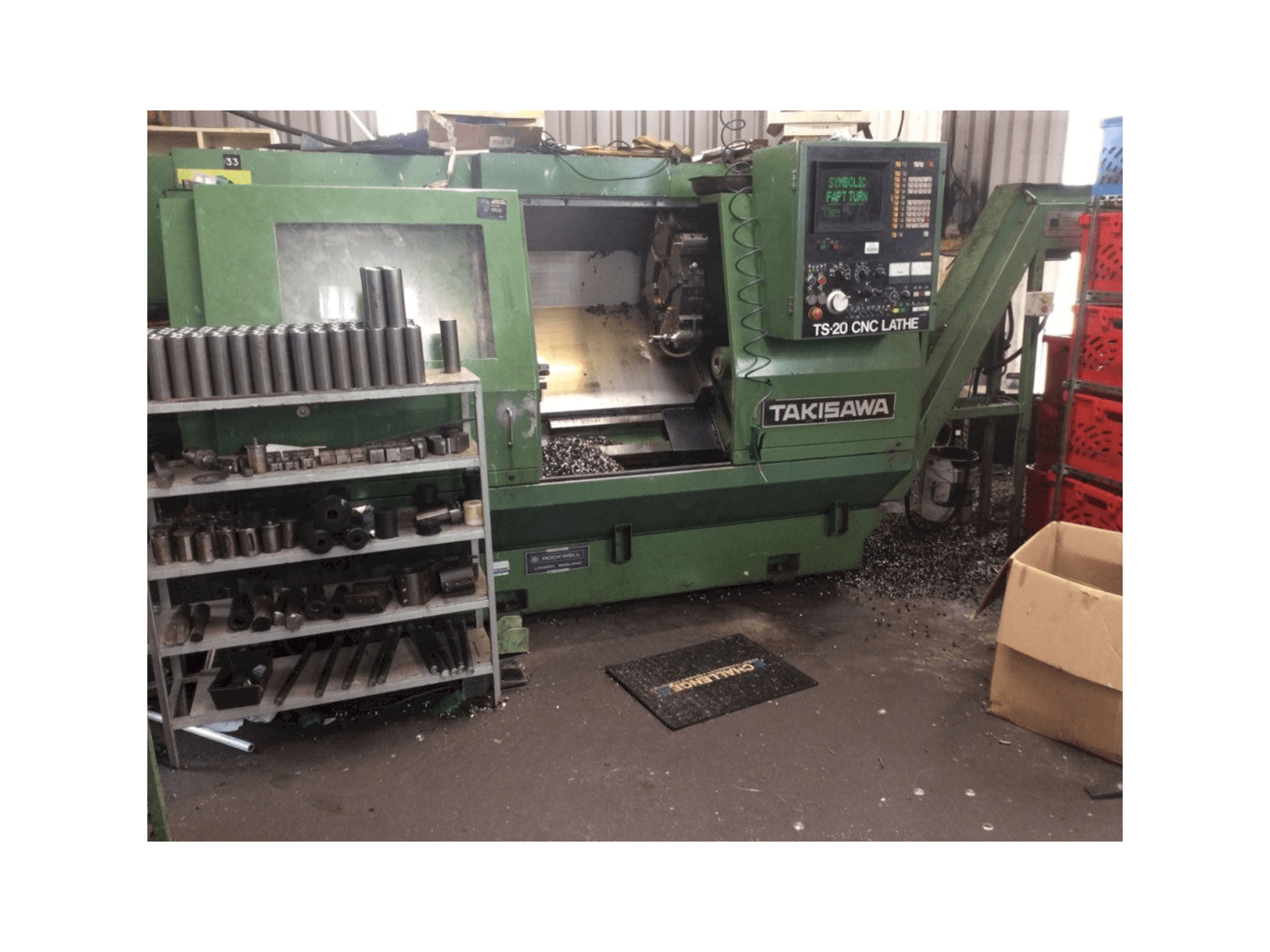 A Takisawa TS-20 gép elölnézete